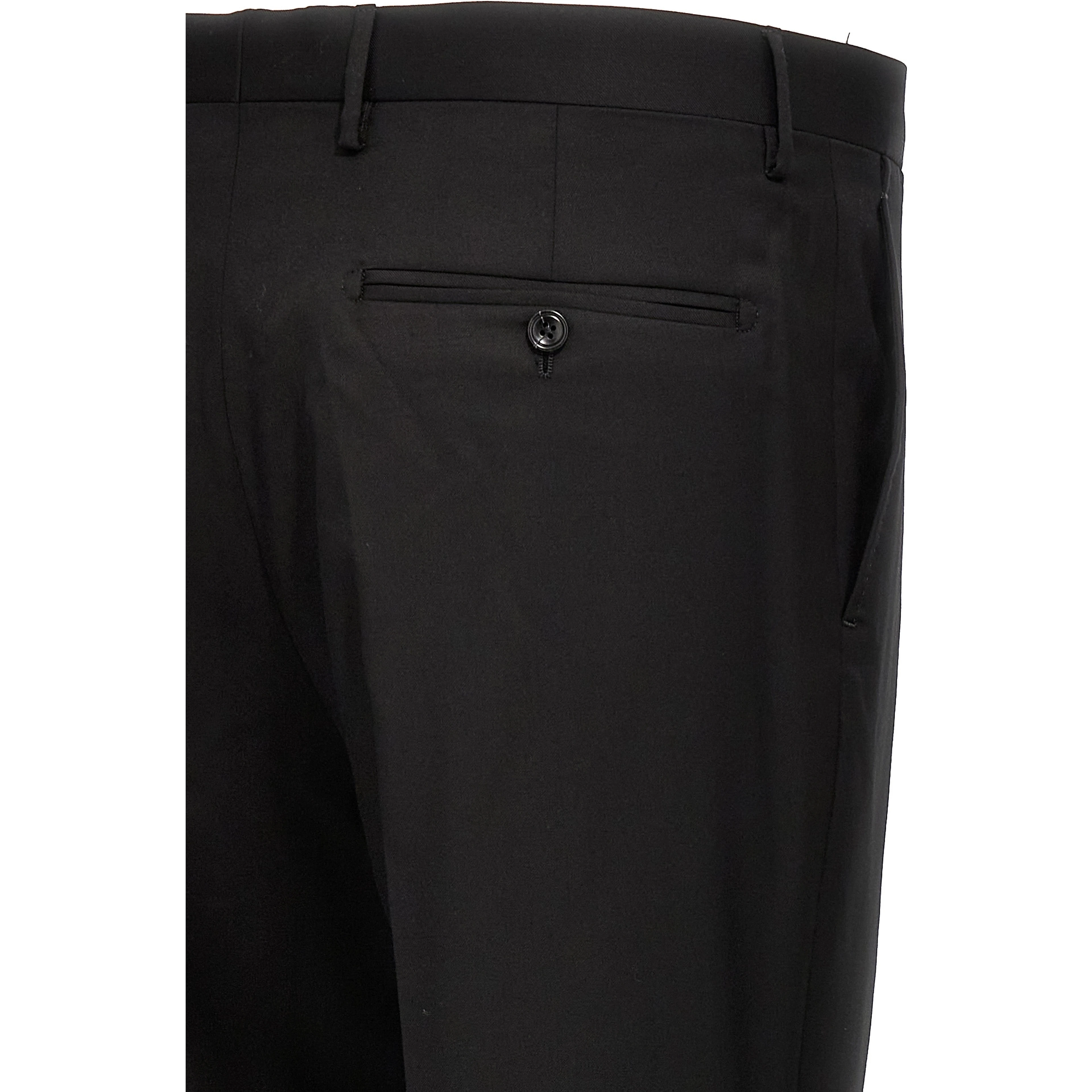 Black Virgin Wool Two-Piece Suit