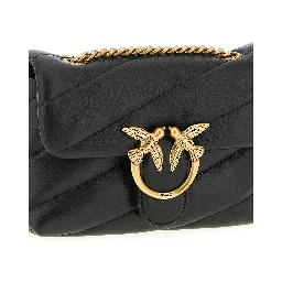 Black Lamb Leather Crossbody Bag
