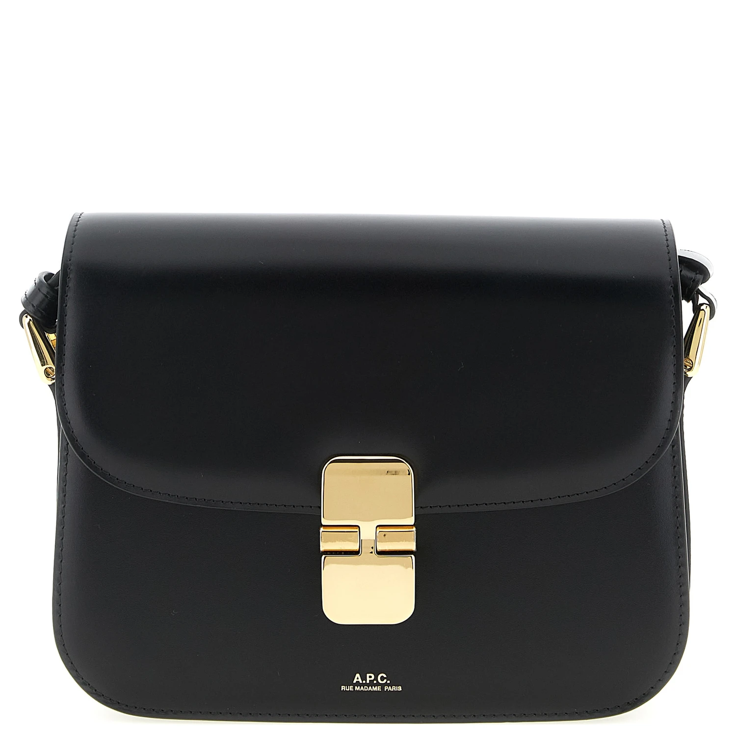 Black Cowhide Crossbody Bag