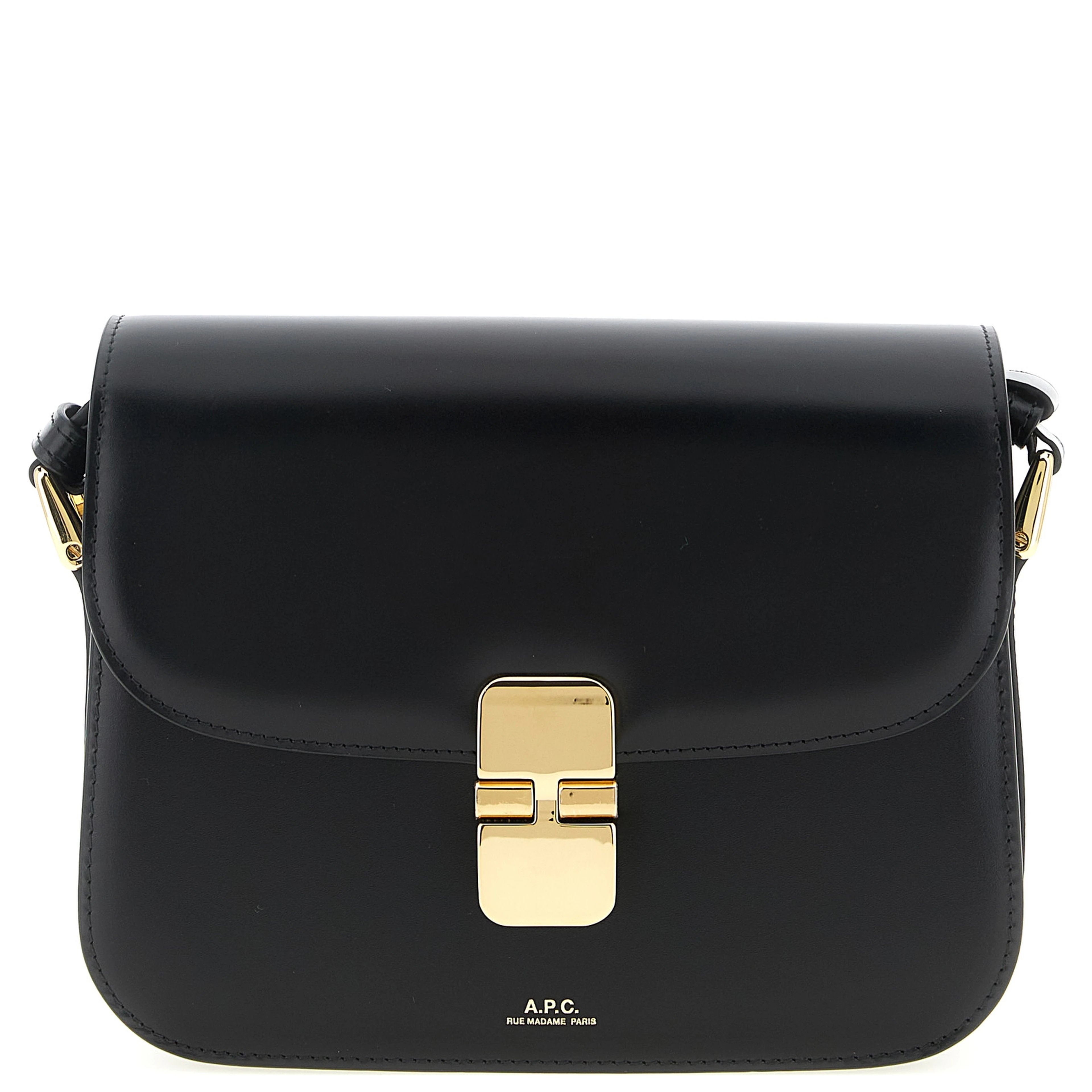 Black Cowhide Crossbody Bag