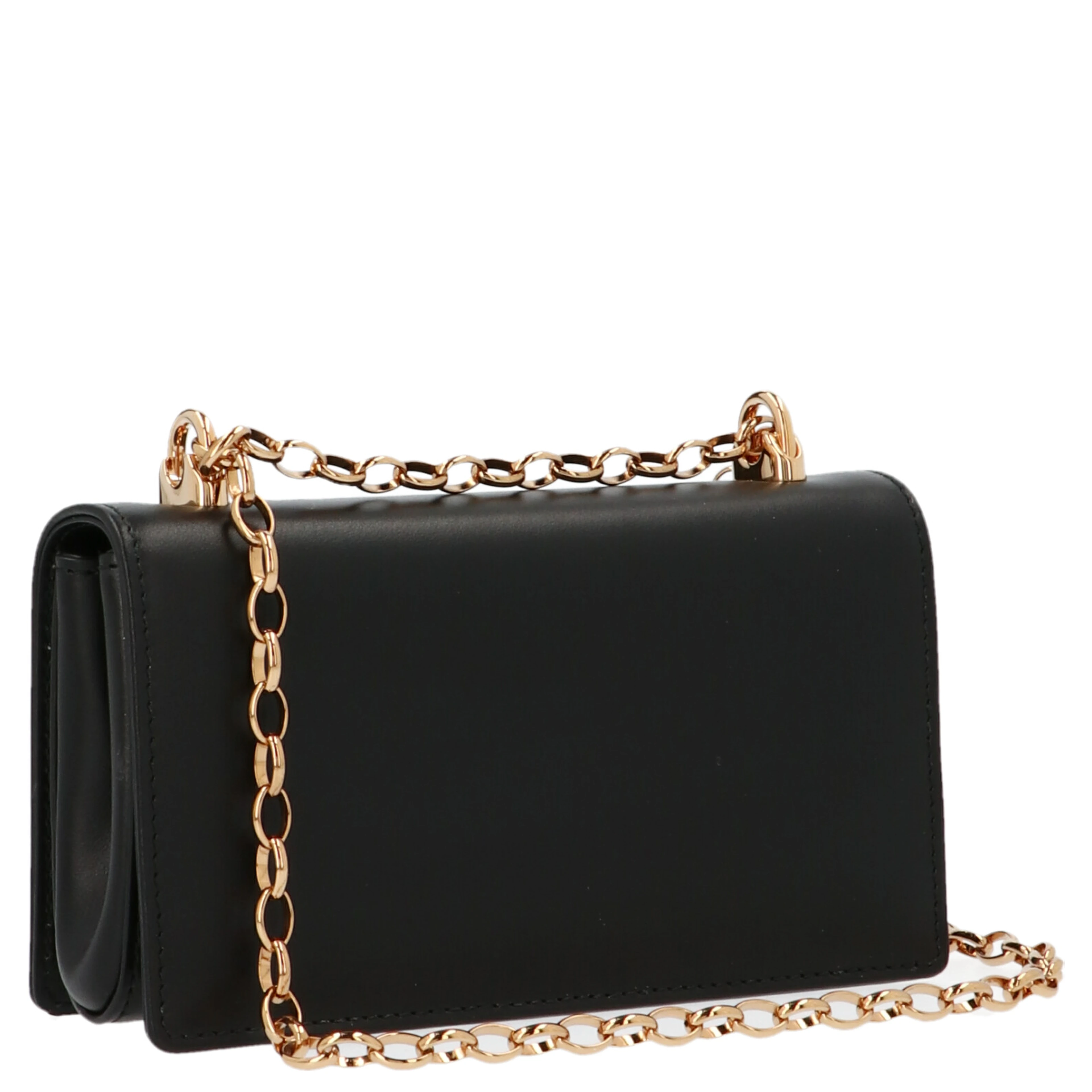Black Calfskin Crossbody Bag