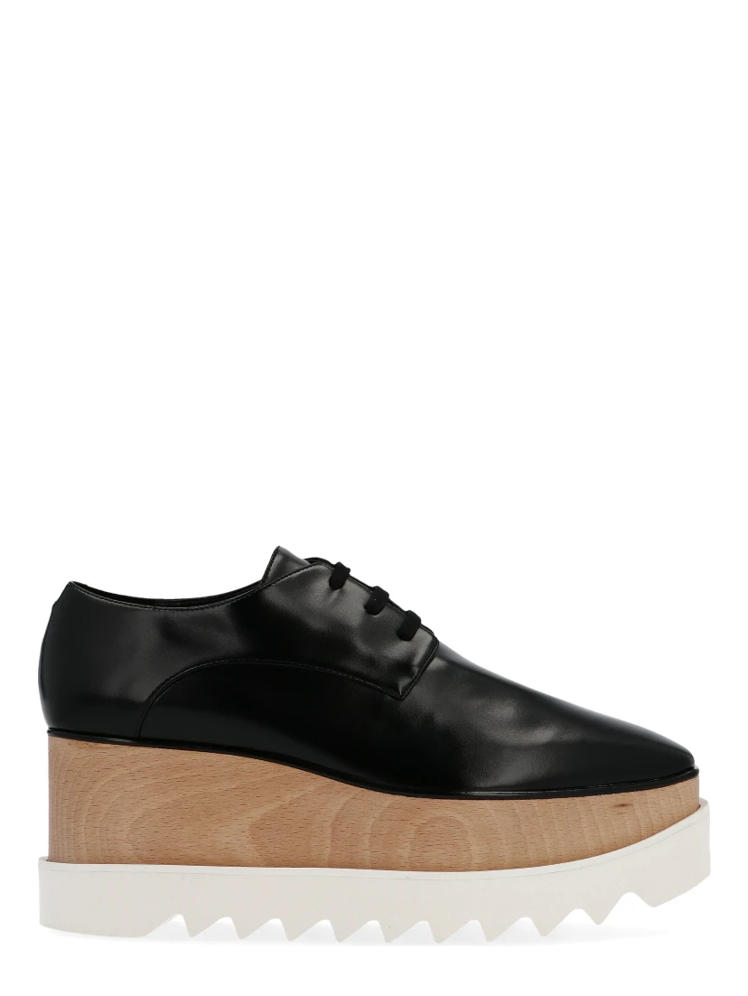 Black Polyethylene Wedge Sandals