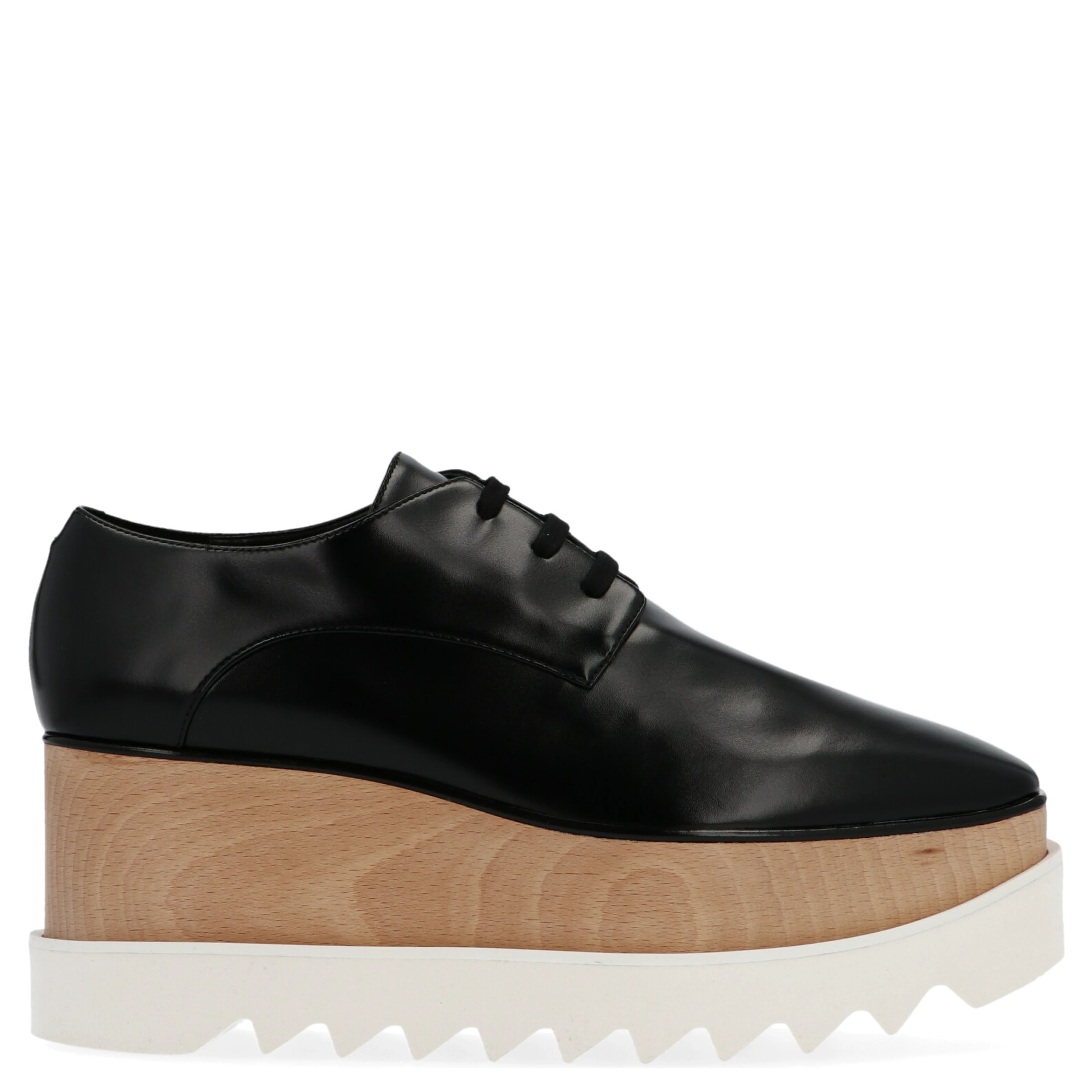 Black Polyethylene Wedge Sandals