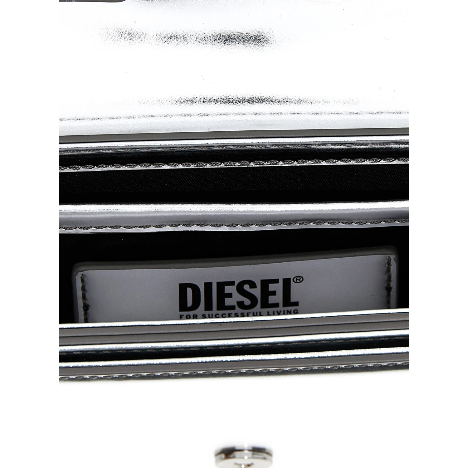 Silver Cowhide Shoulder Bag