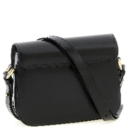 Black Cowhide Crossbody Bag