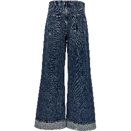 Blue Cotton Jeans Denim