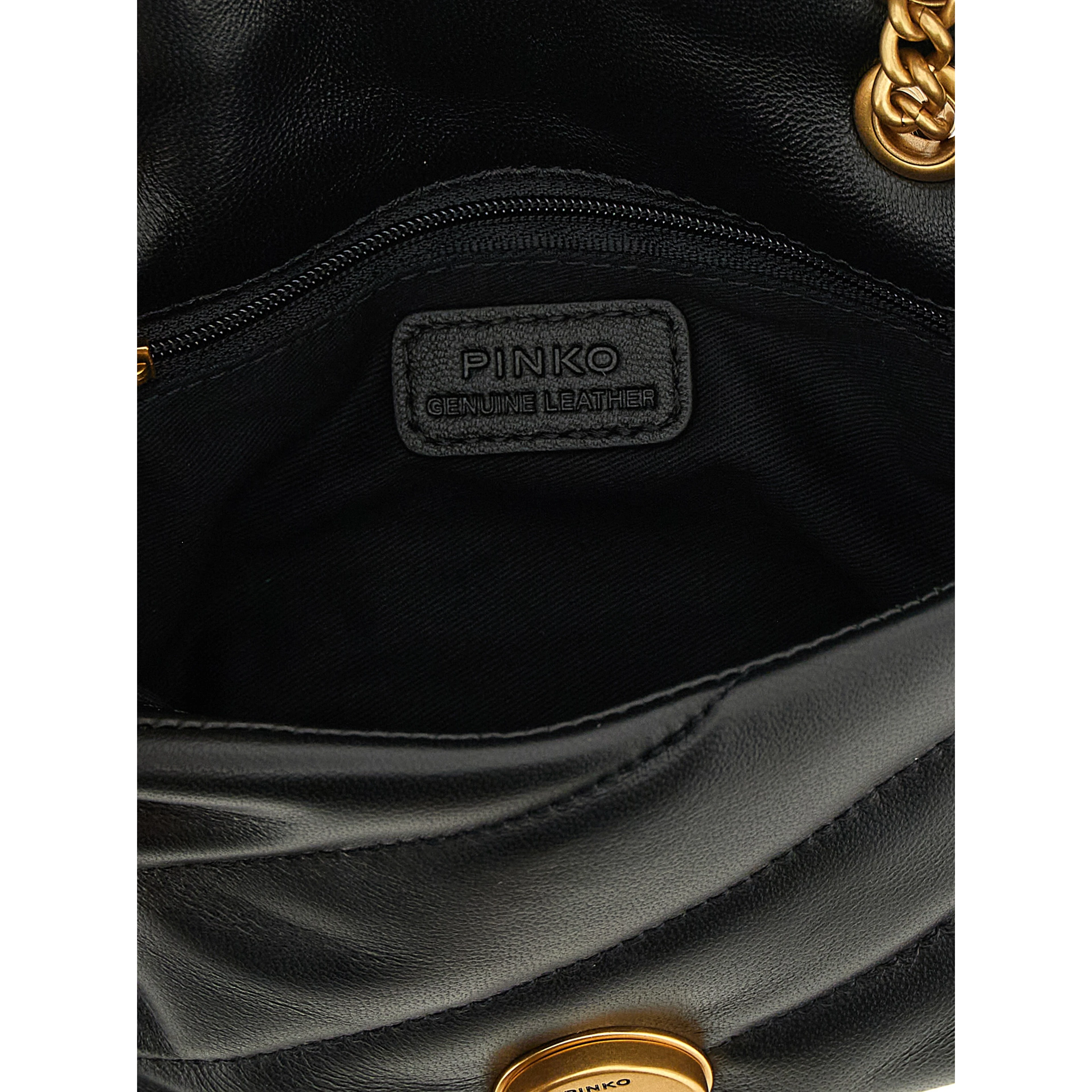 Black Lamb Leather Crossbody Bag