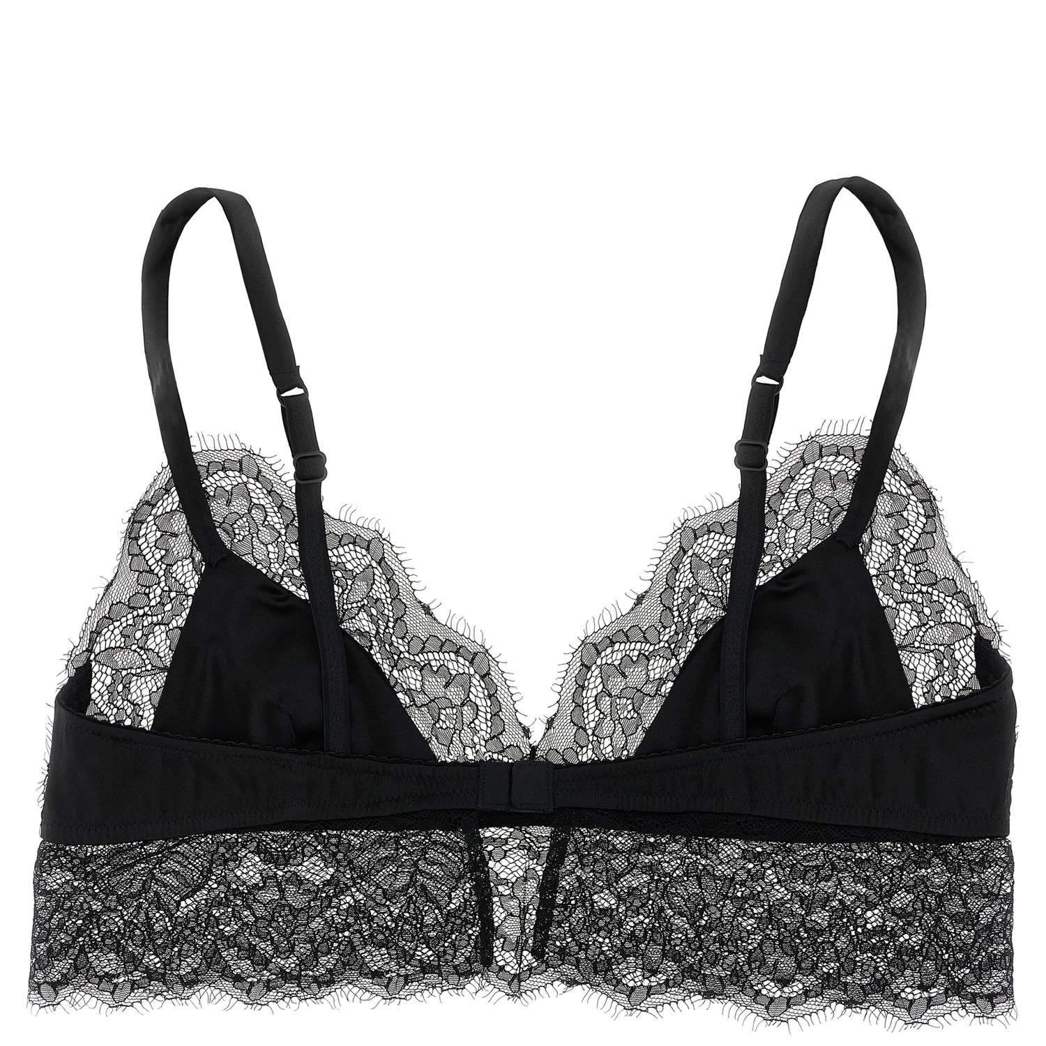 Black Silk Bra