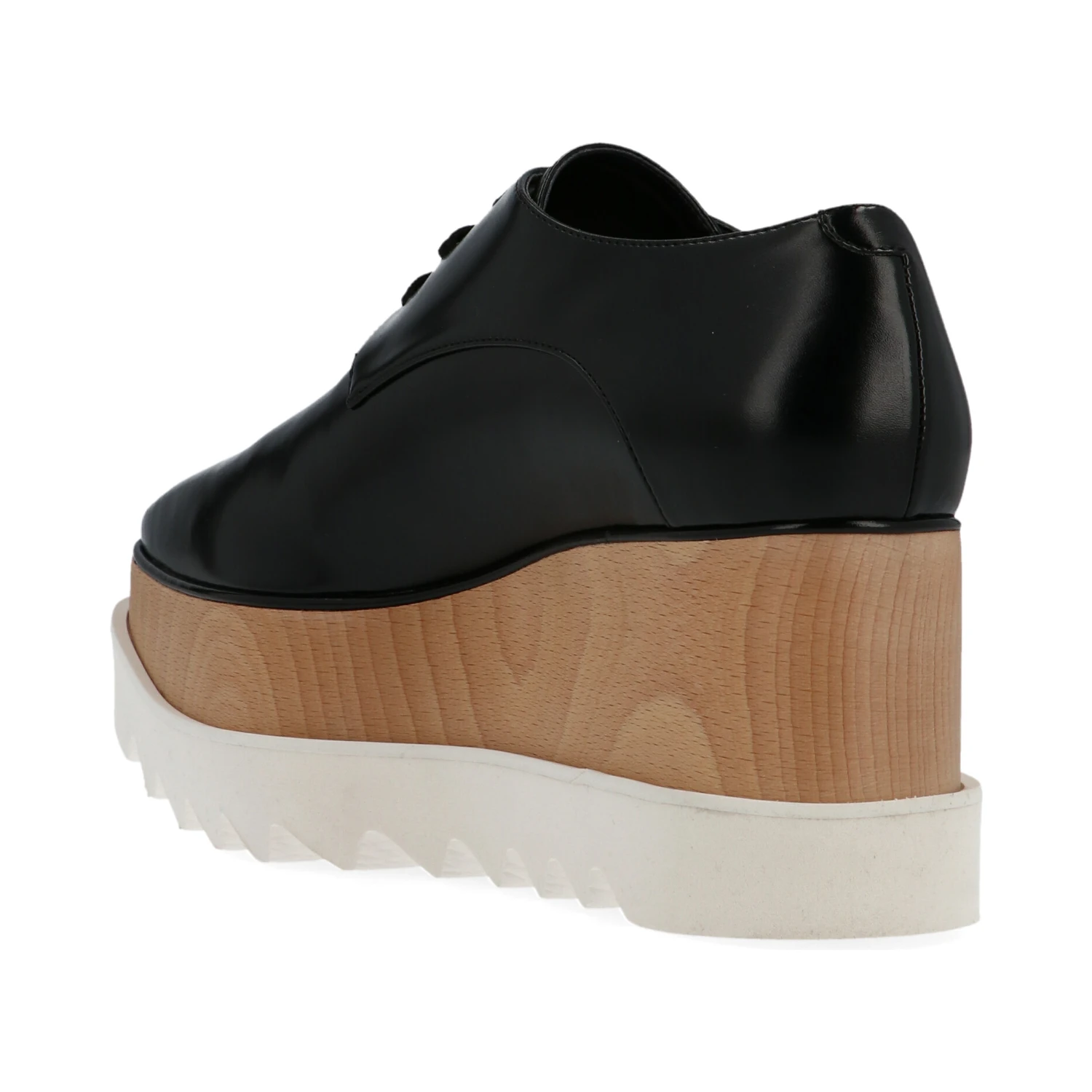Black Polyethylene Wedge Sandals