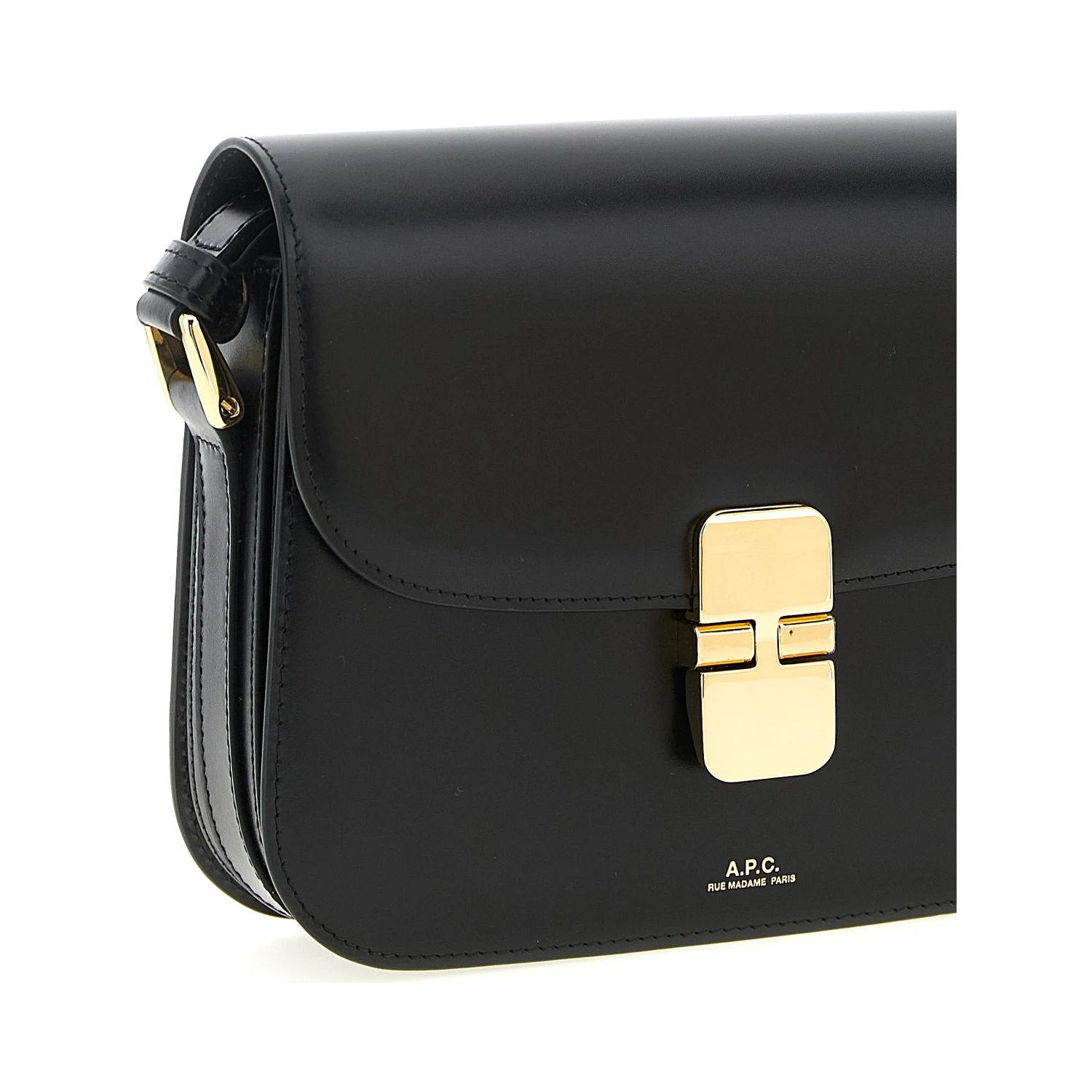 Black Cowhide Crossbody Bag