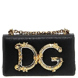 Black Calfskin Crossbody Bag