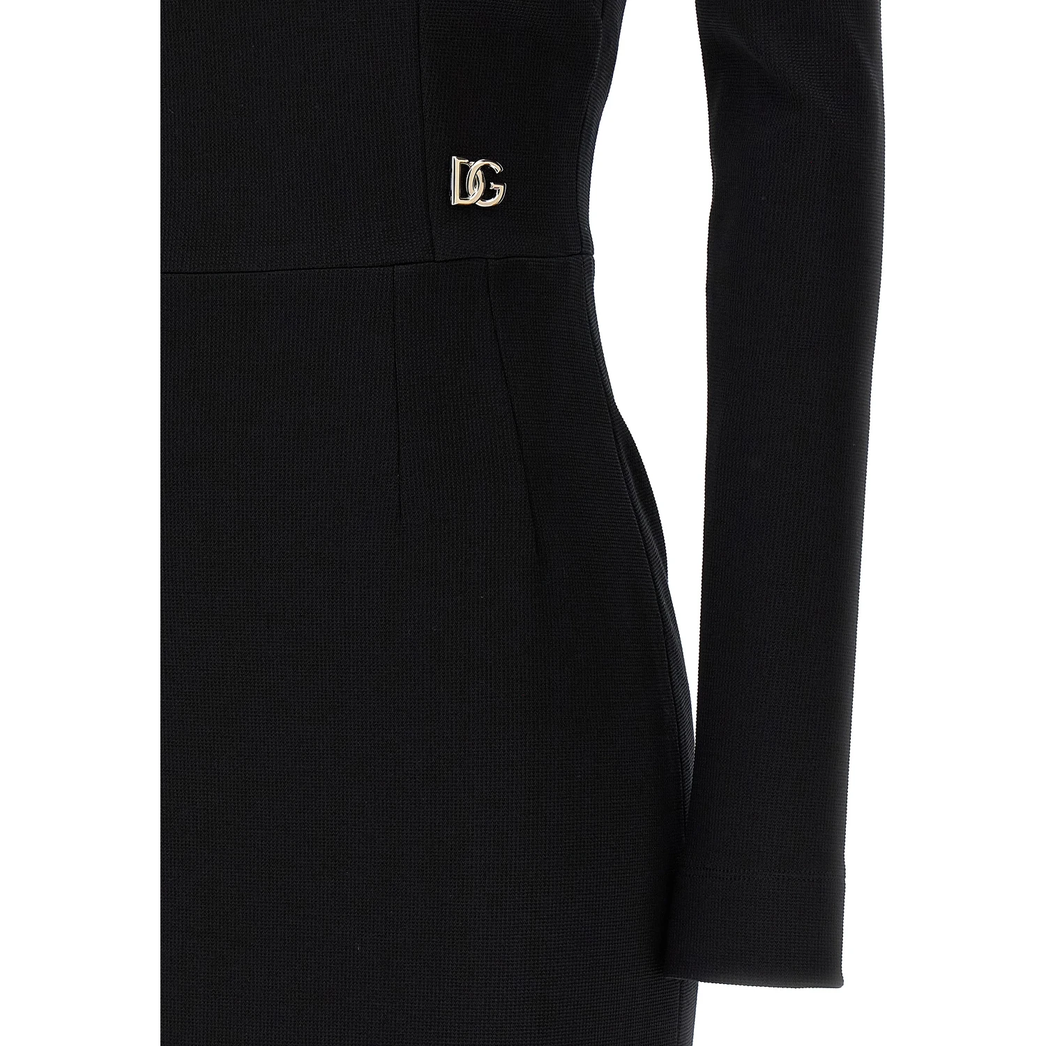 Black Viscose Midi Dress