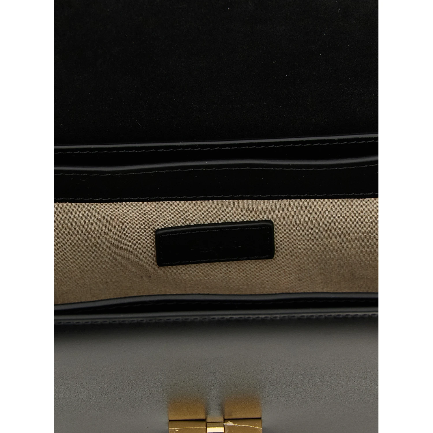 Black Cowhide Crossbody Bag