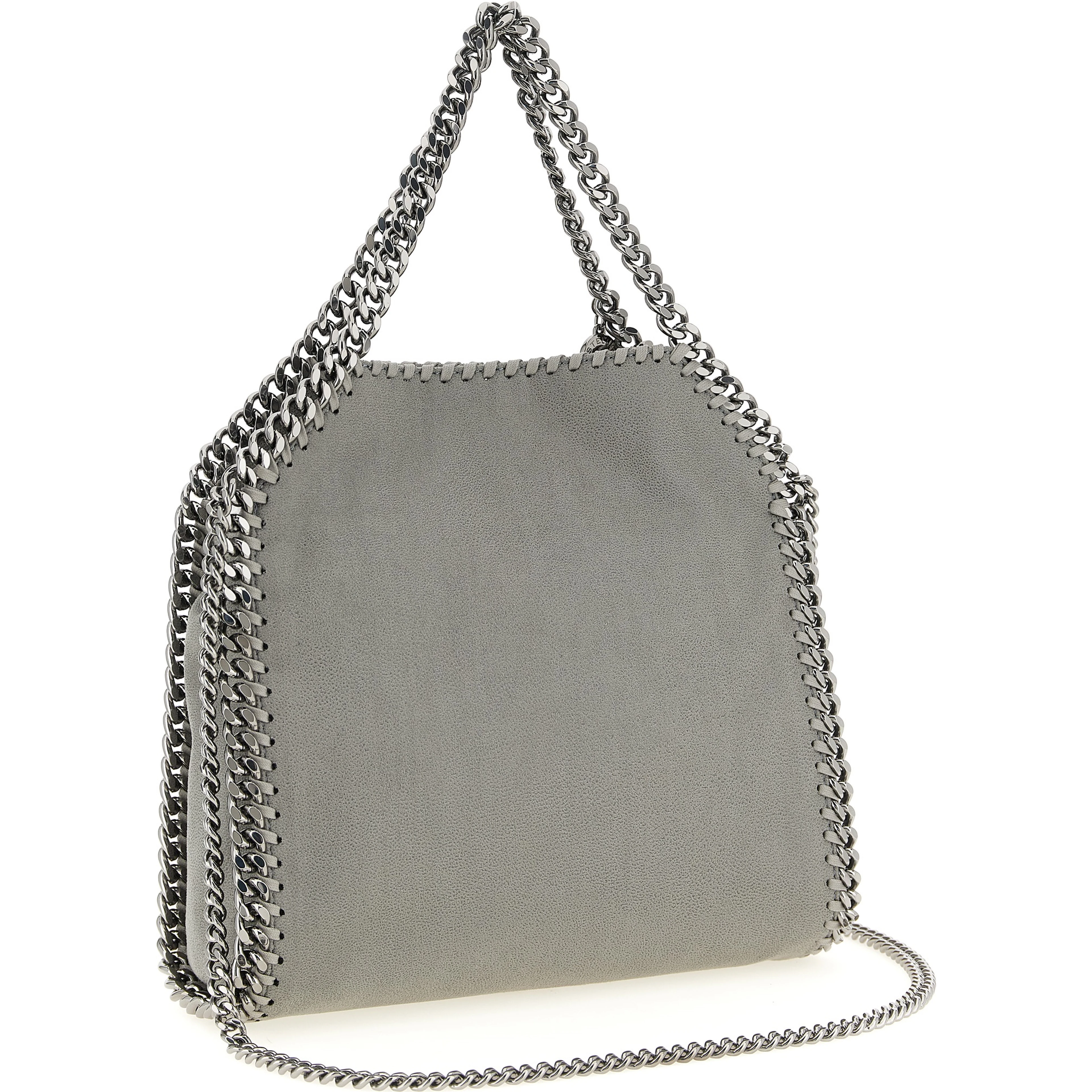 Gray Polyester Handbag