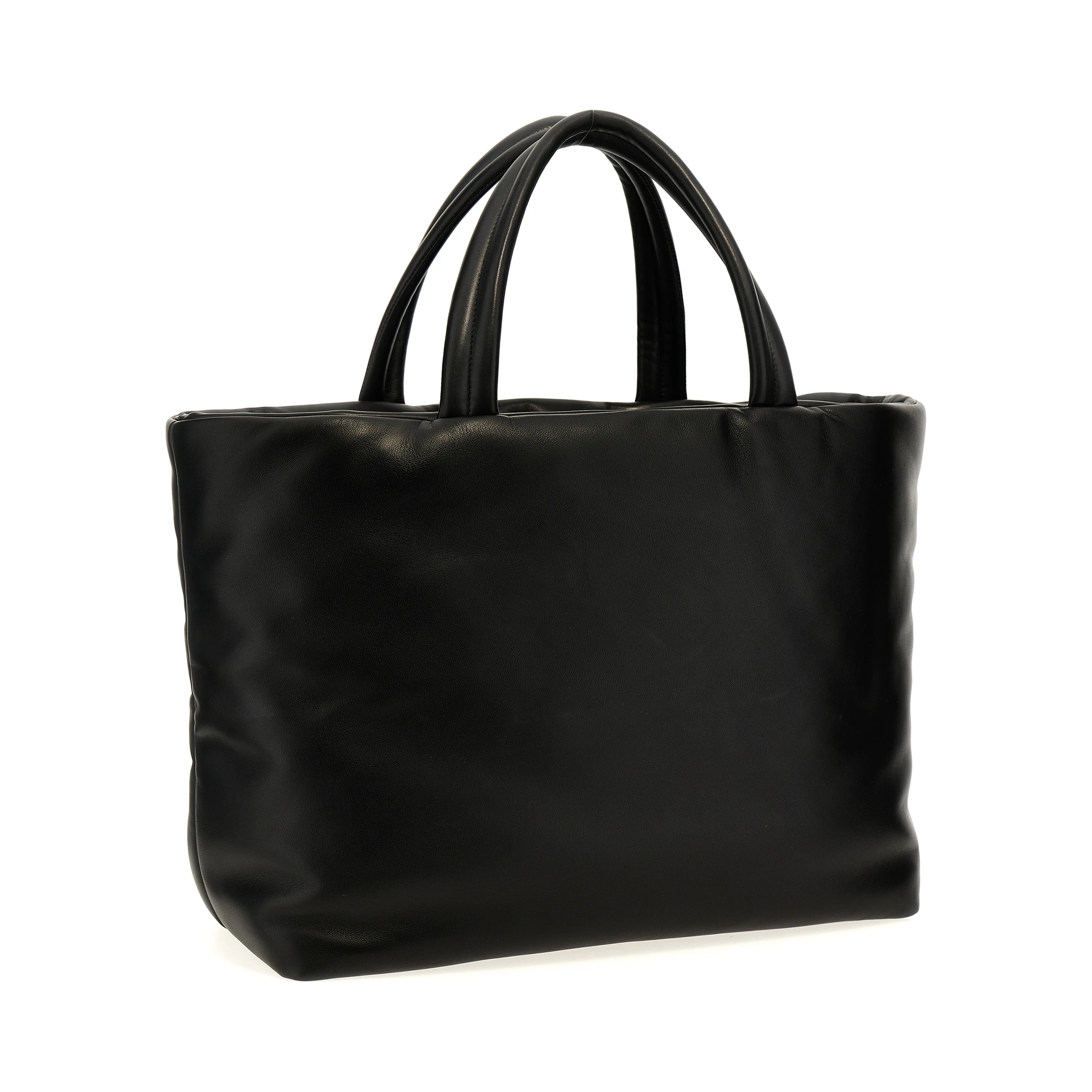 Black Lamb Leather Tote Bag