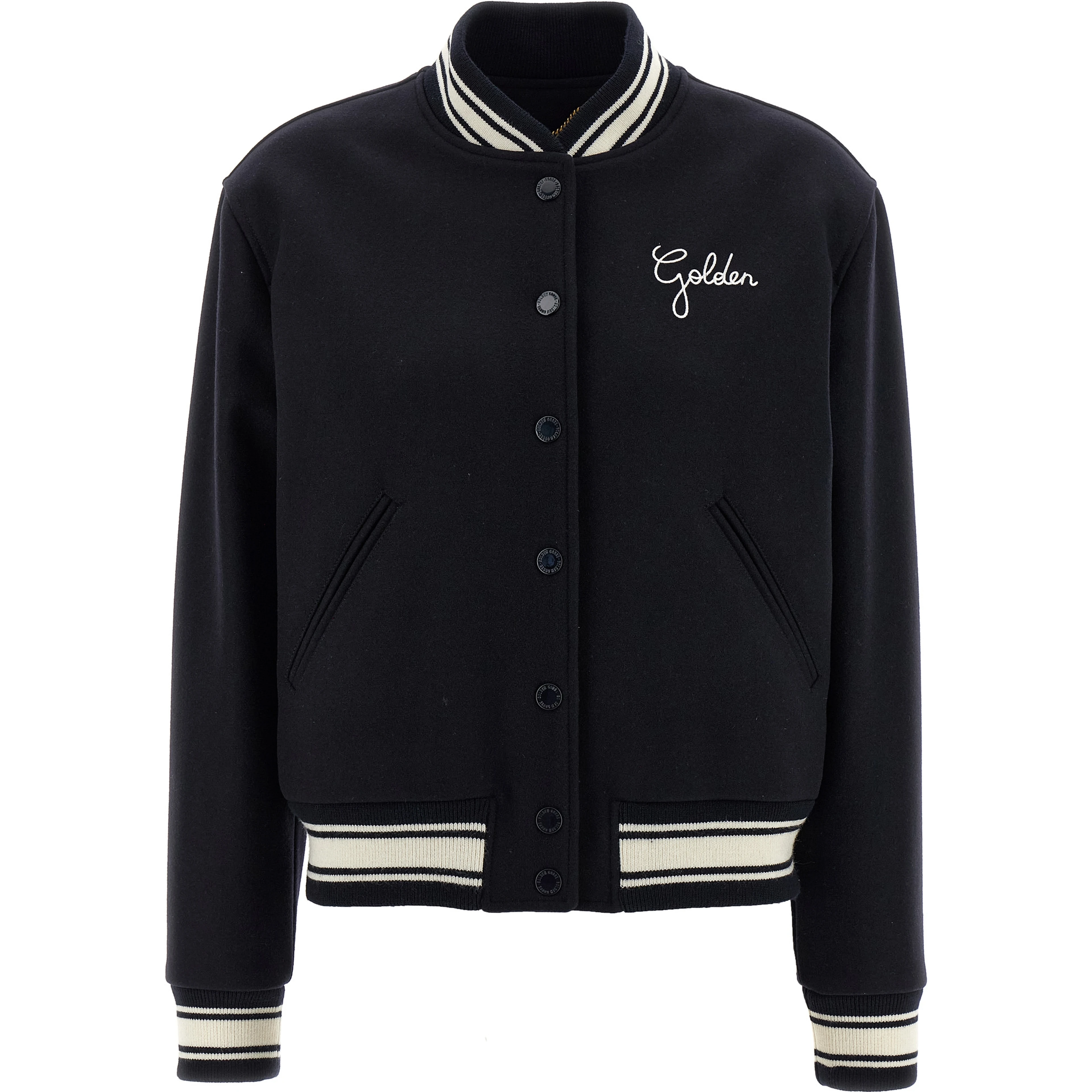 Blue Virgin Wool Bomber