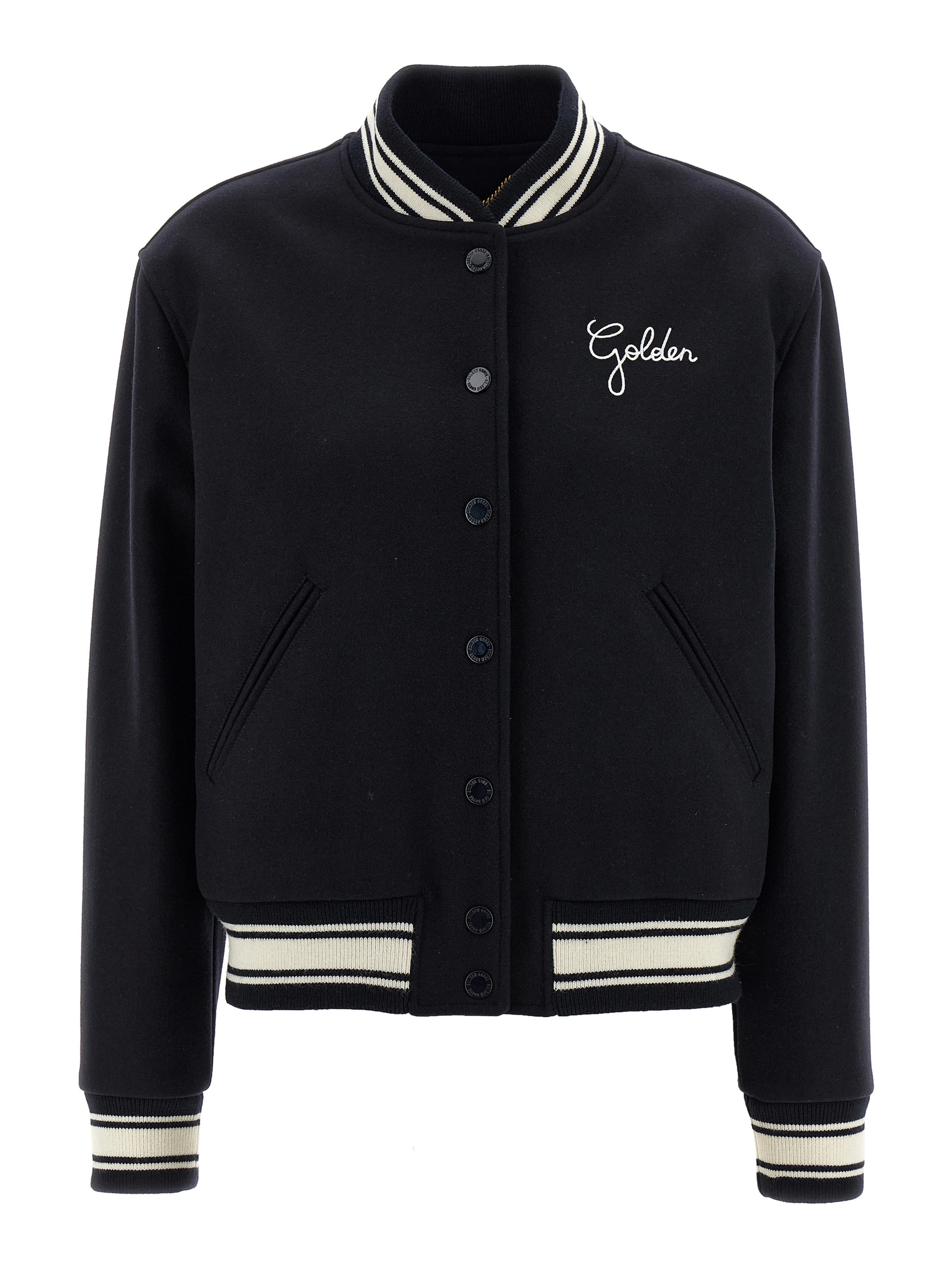 Blue Virgin Wool Bomber