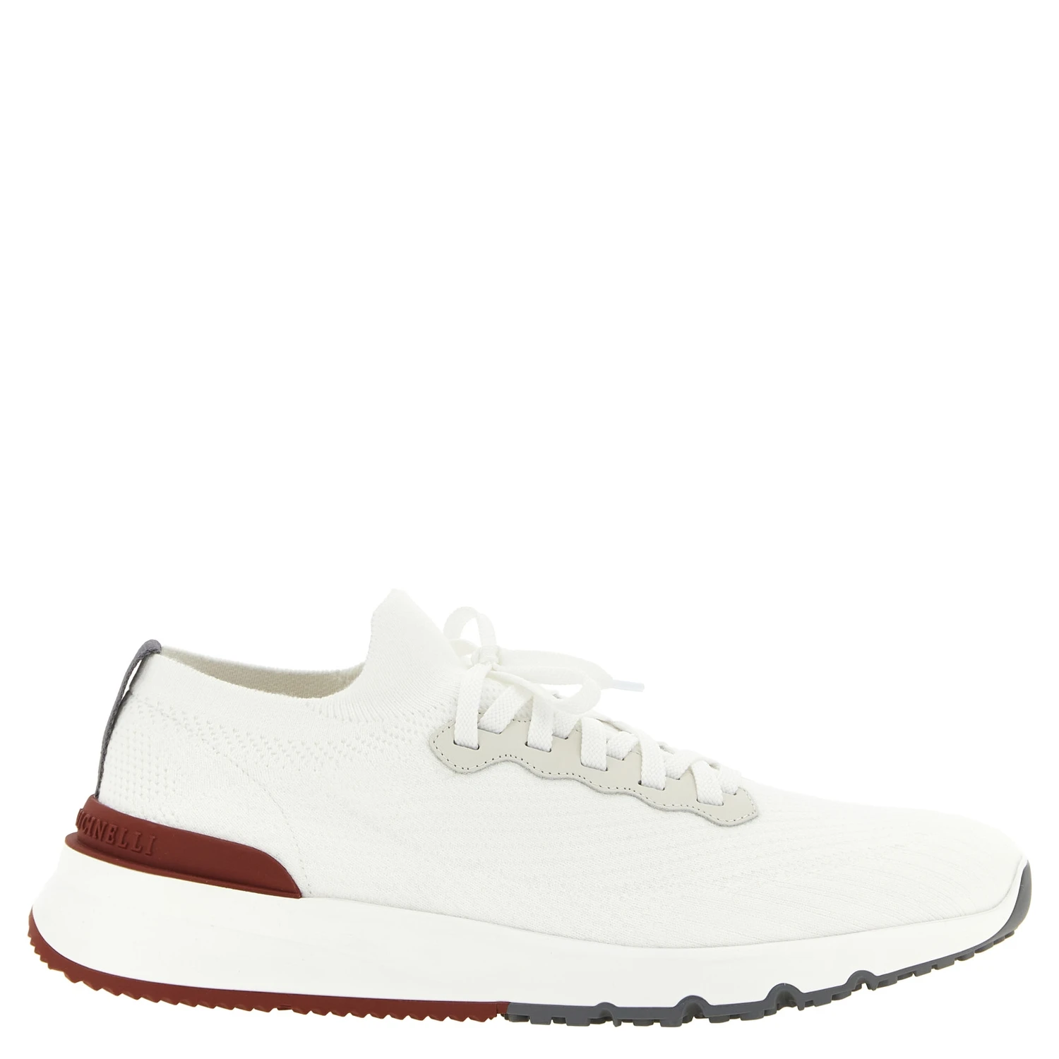 White Polyethylene Athletic Sneakers