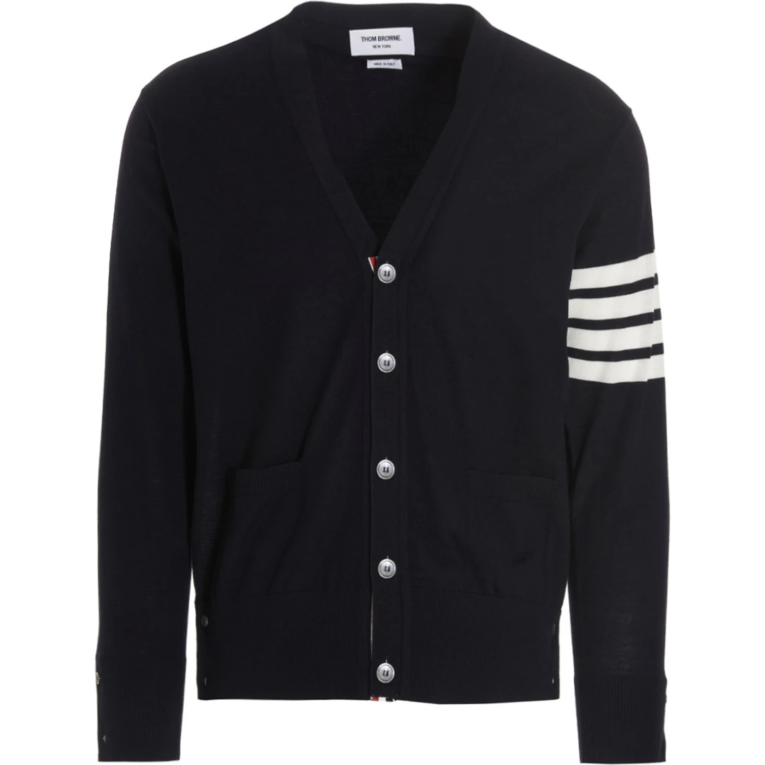 Blue Merino Wool Cardigan