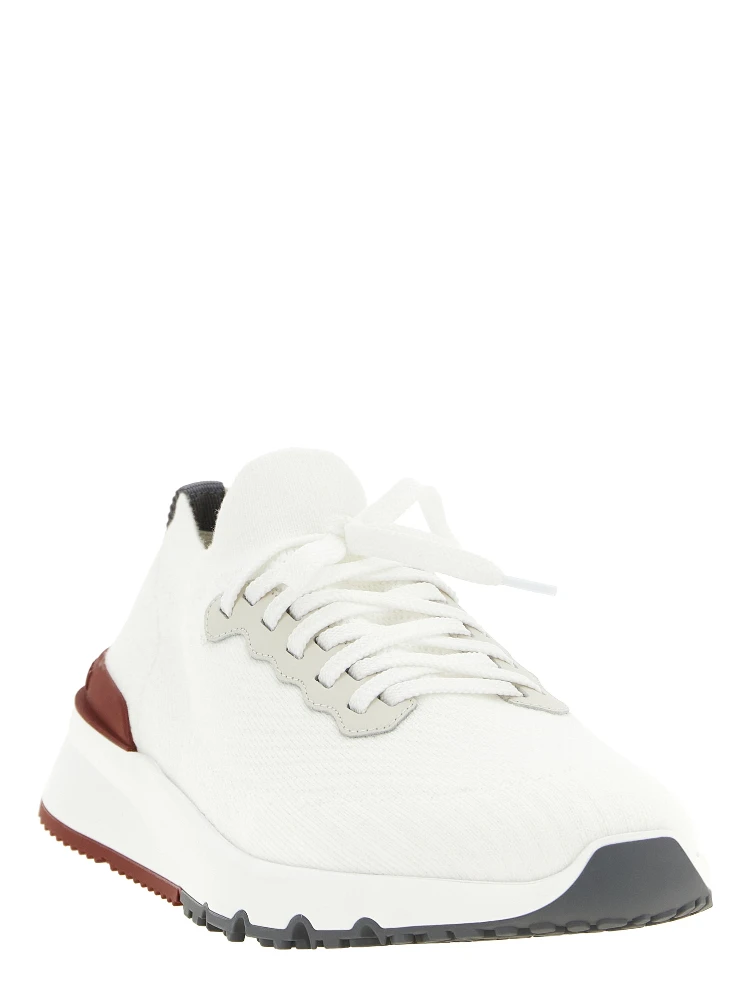 White Polyethylene Athletic Sneakers alternative