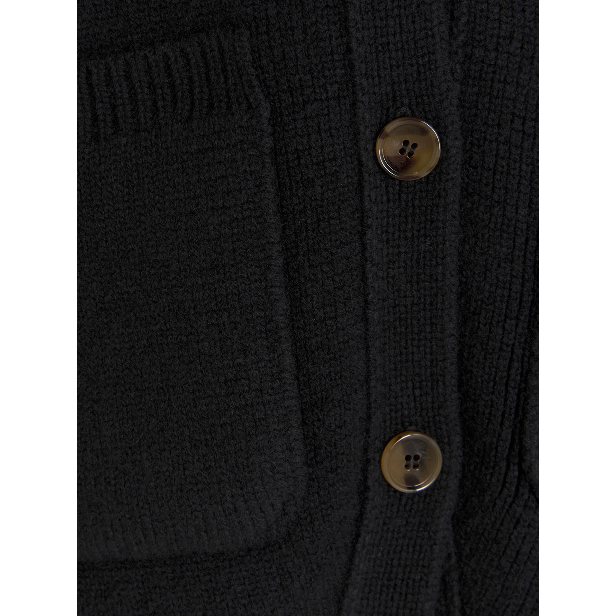 Black Cashmere Cardigan