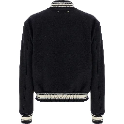 Blue Virgin Wool Bomber