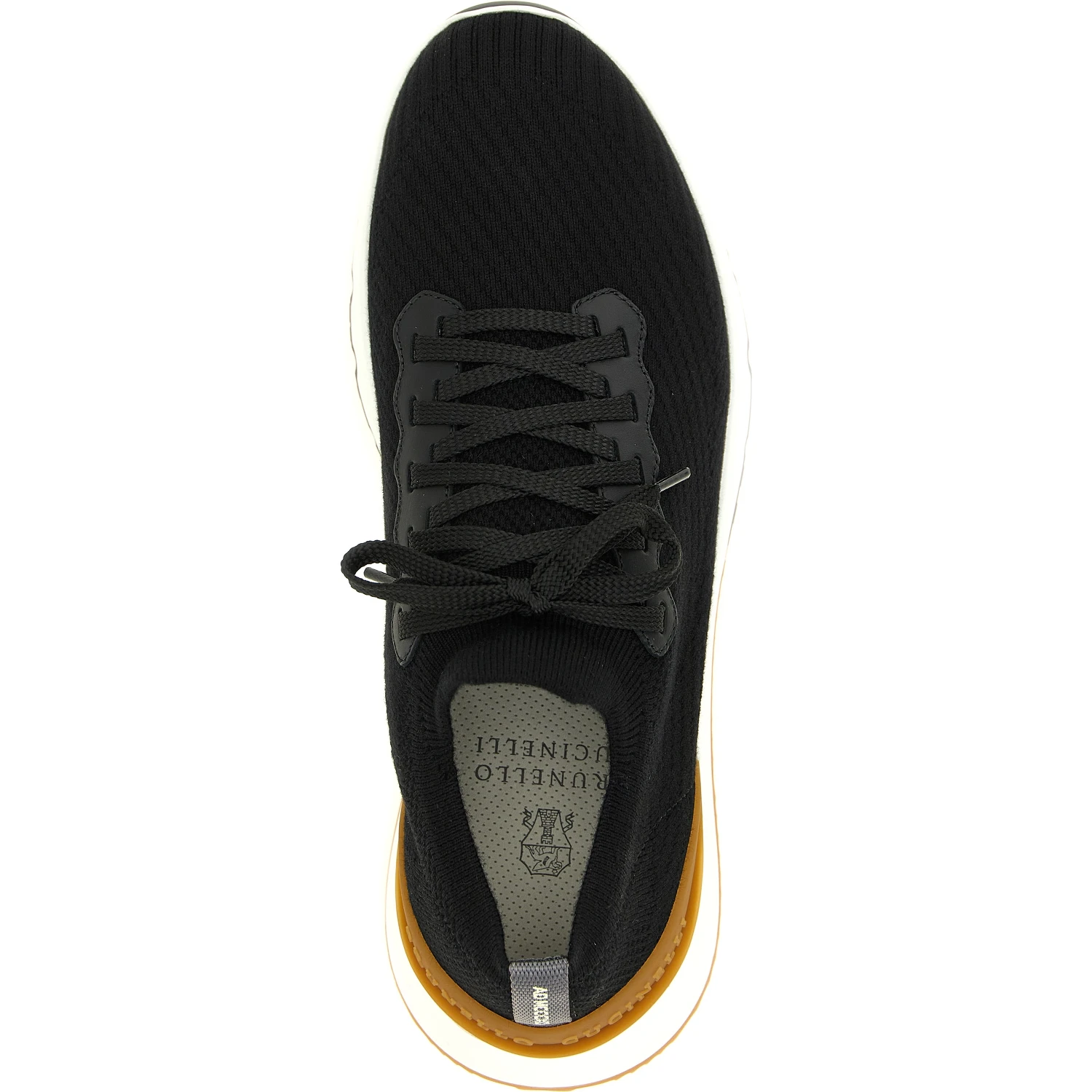 Black Polyethylene Athletic Sneakers