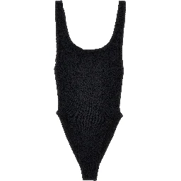 Black Polyamide One-Piece Swimsuit