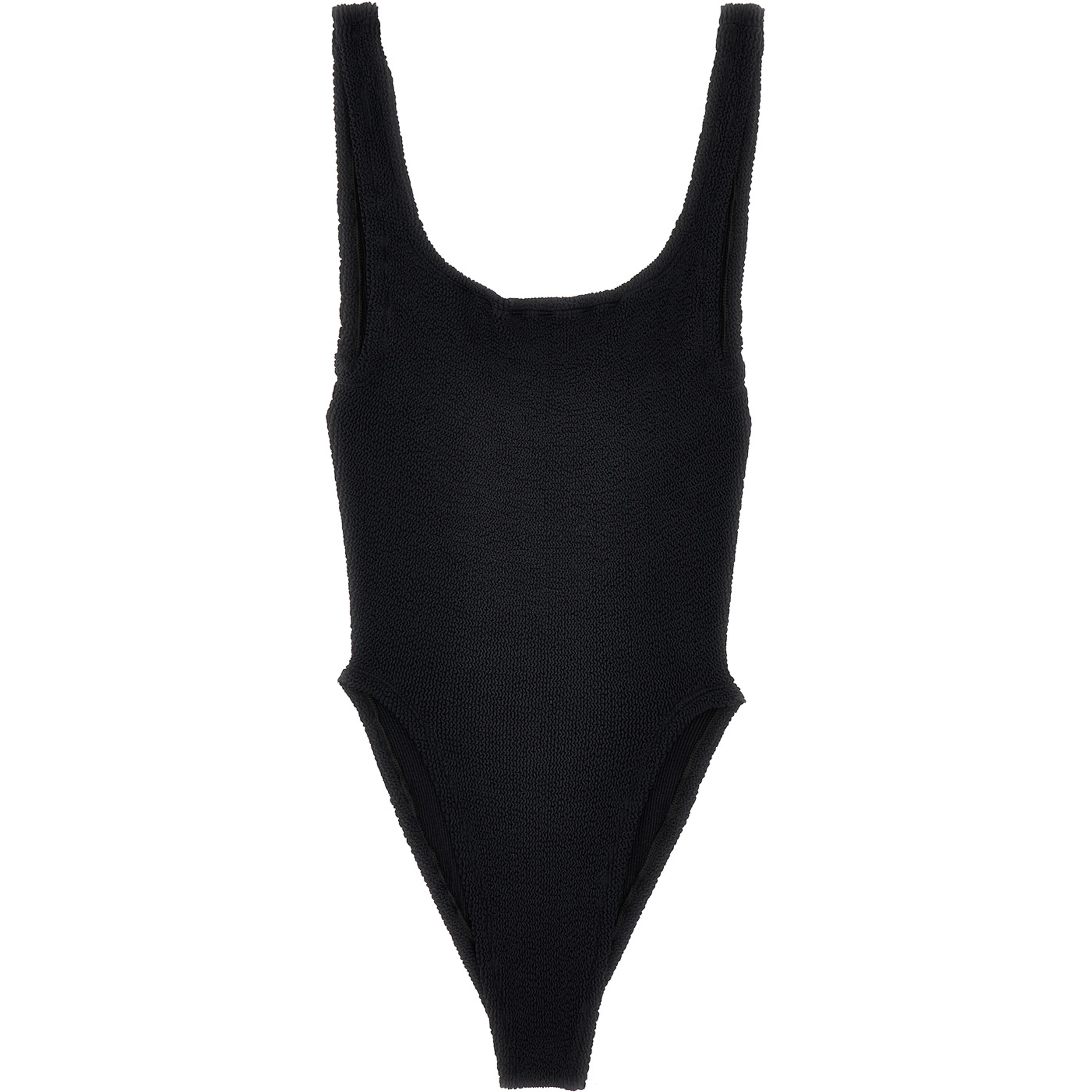Black Polyamide One-Piece Swimsuit
