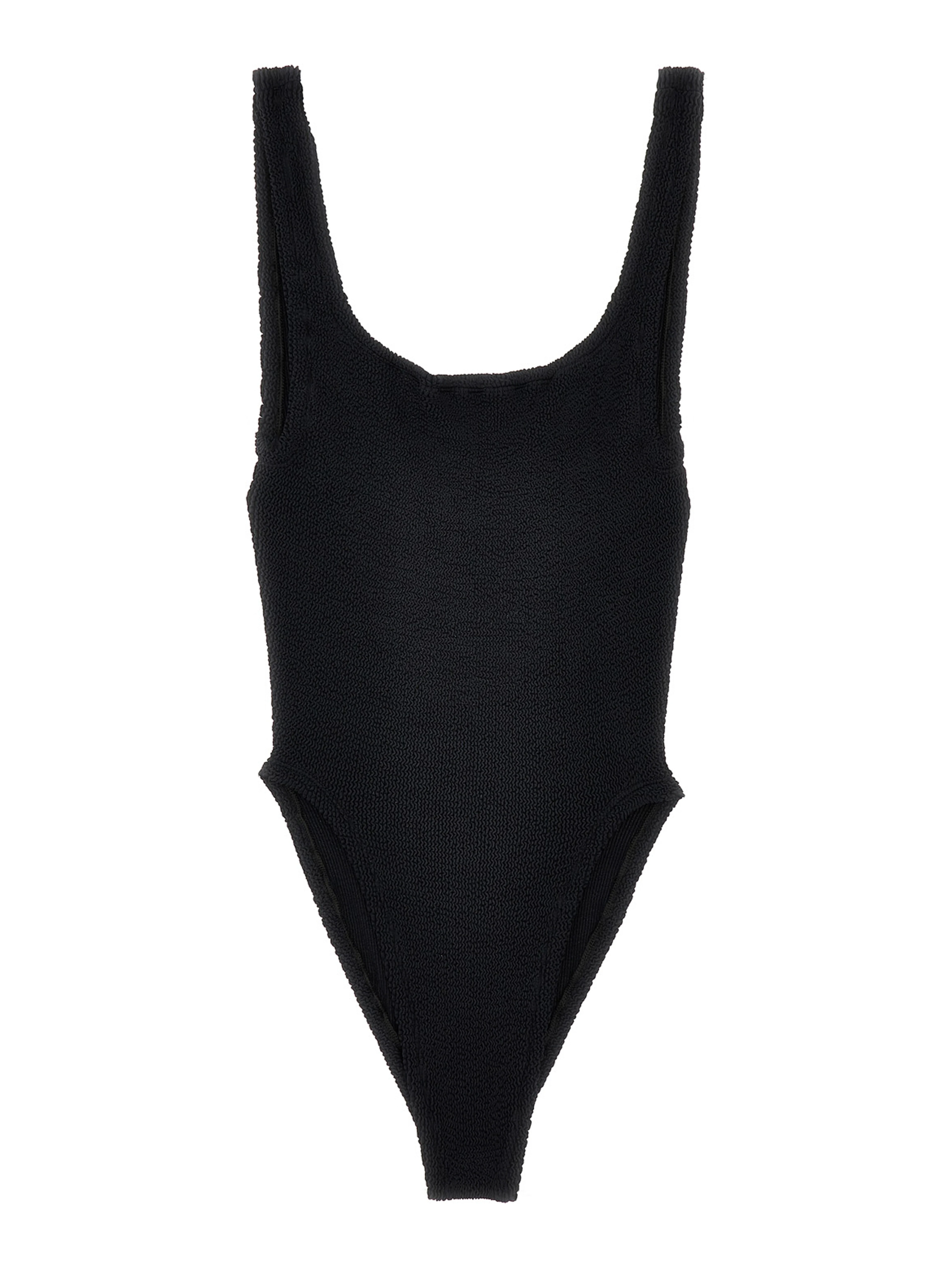 Black Polyamide One-Piece Swimsuit