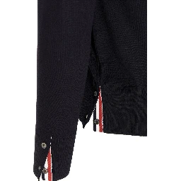 Blue Merino Wool Cardigan