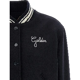 Blue Virgin Wool Bomber