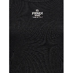 Black Cotton Sleeveles T-Shirt