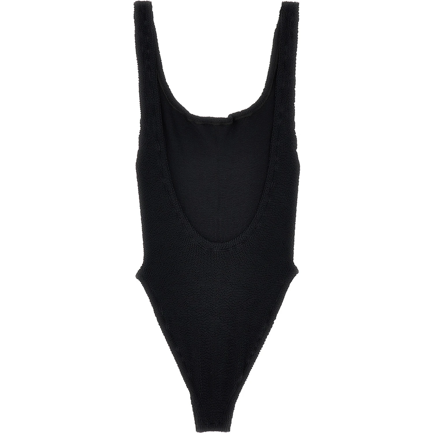 Black Polyamide One-Piece Swimsuit