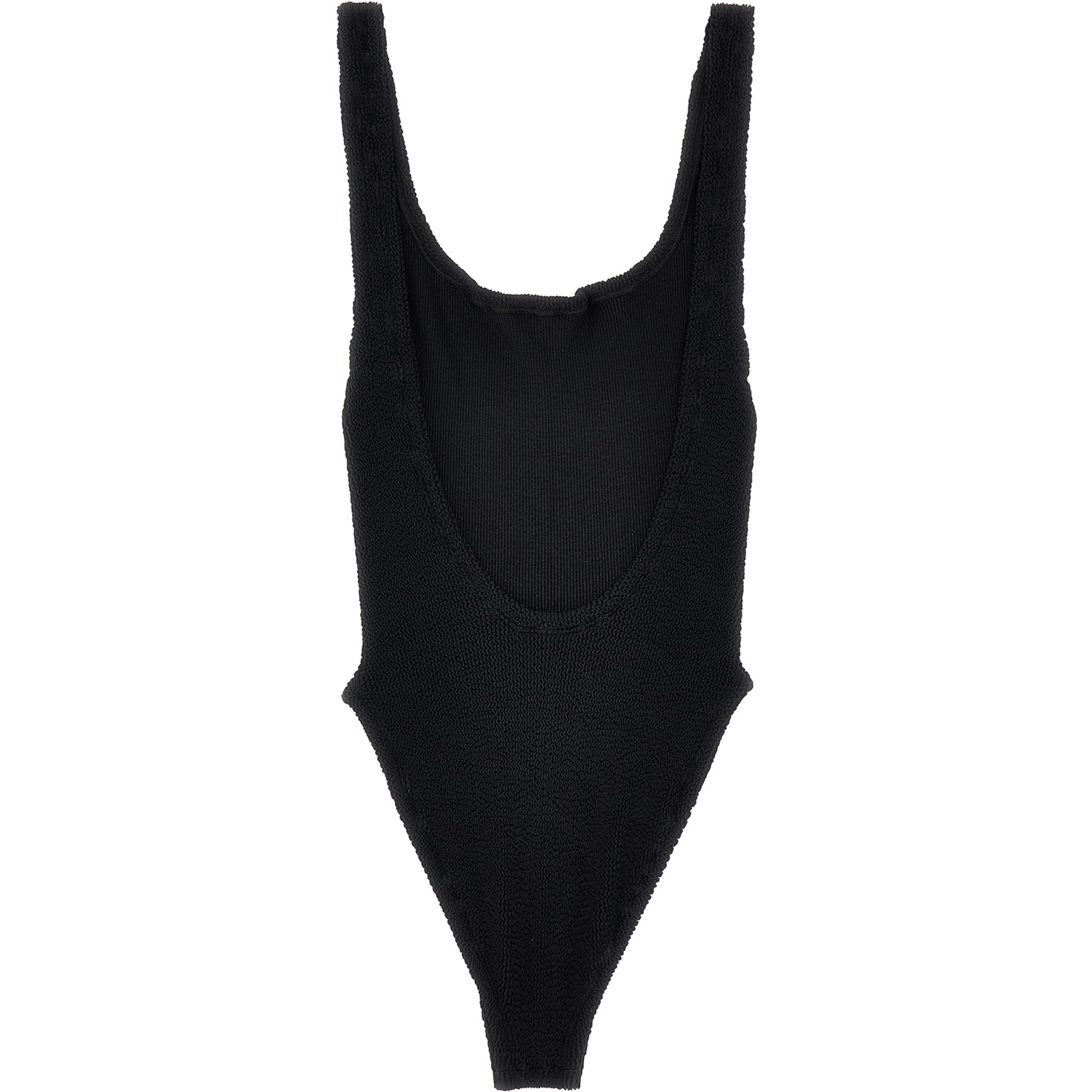 Black Polyamide One-Piece Swimsuit