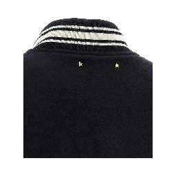 Blue Virgin Wool Bomber