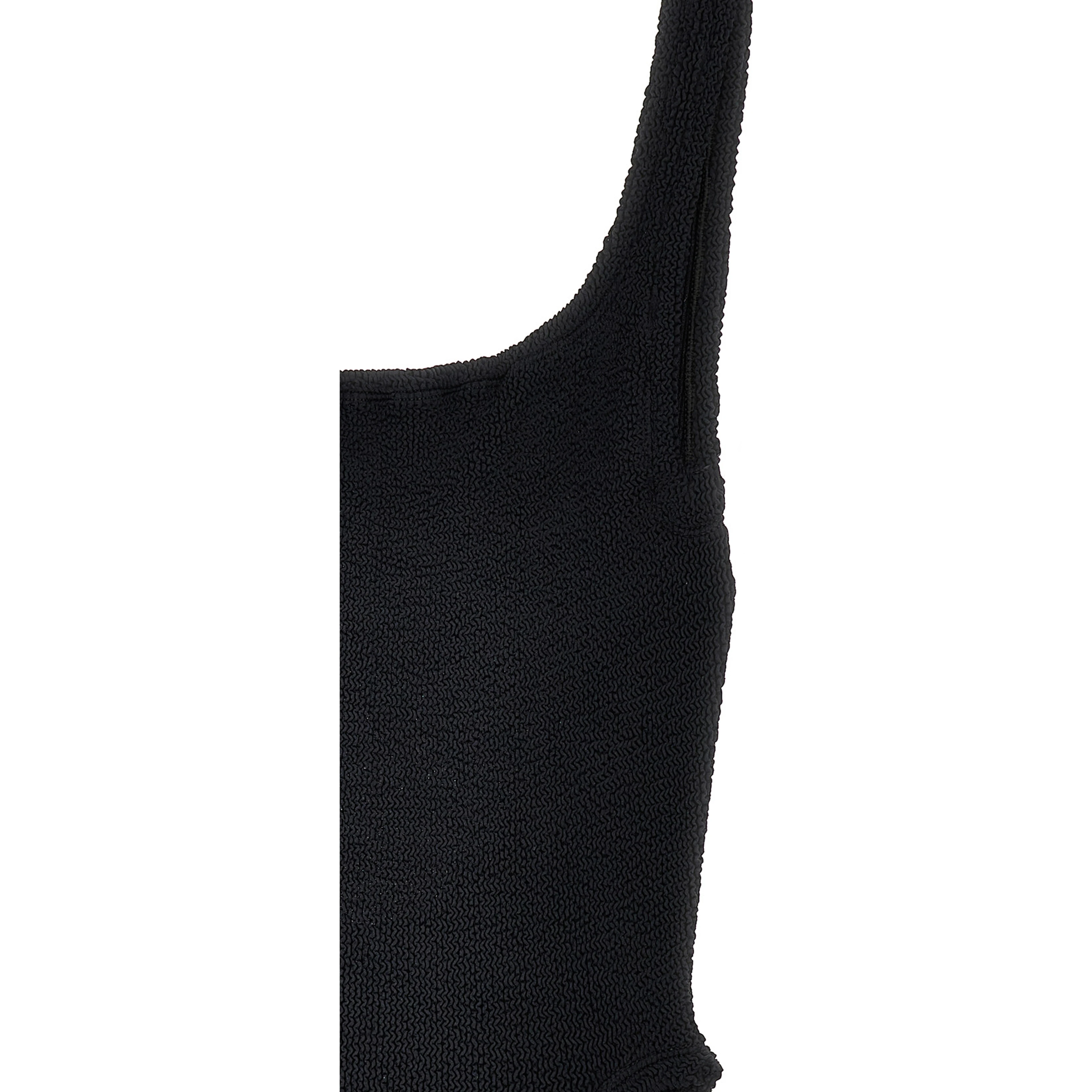Black Polyamide One-Piece Swimsuit