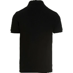 Black Cotton Polo Shirt