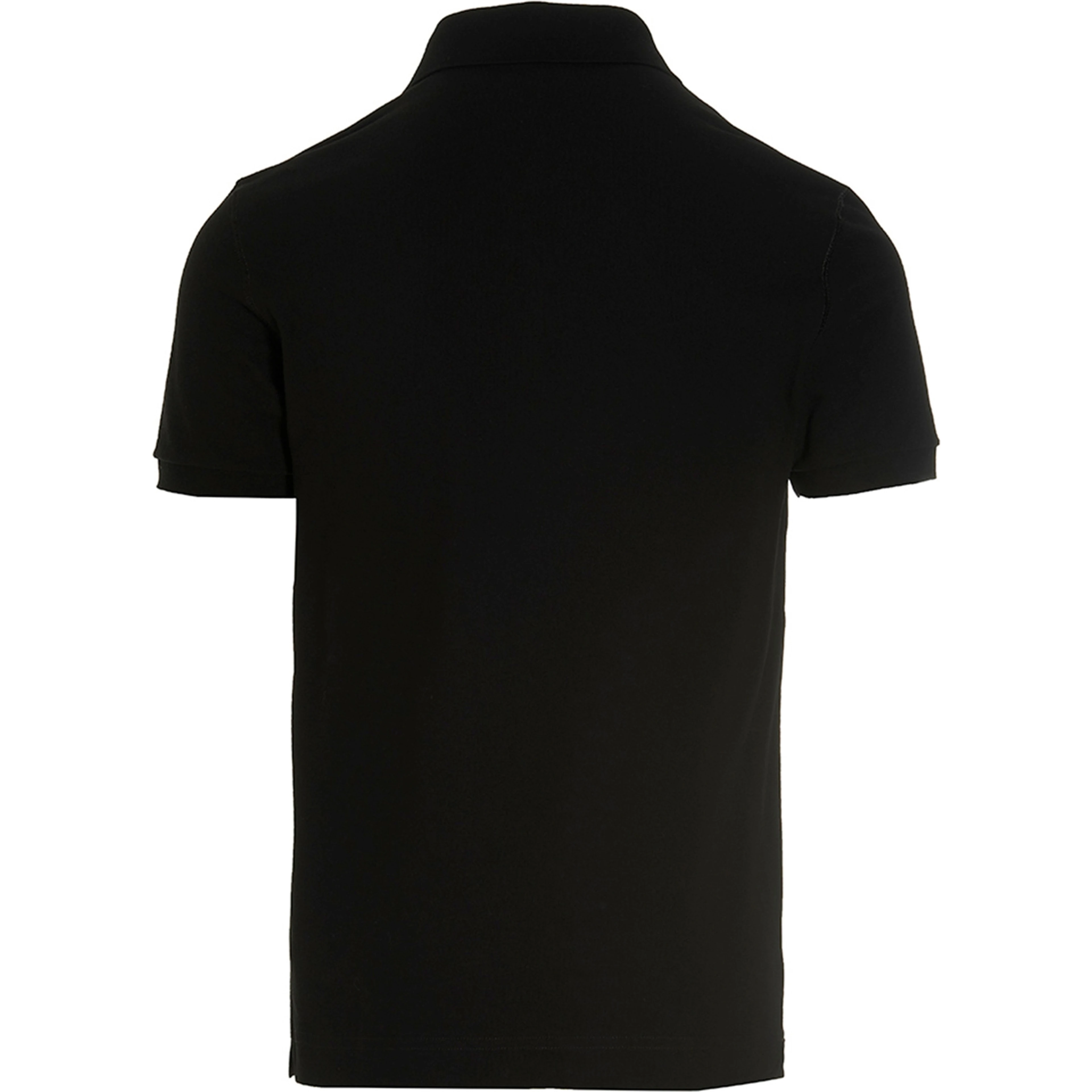 Black Cotton Polo Shirt