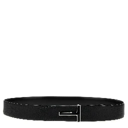 Black Calfskin Regular Belt