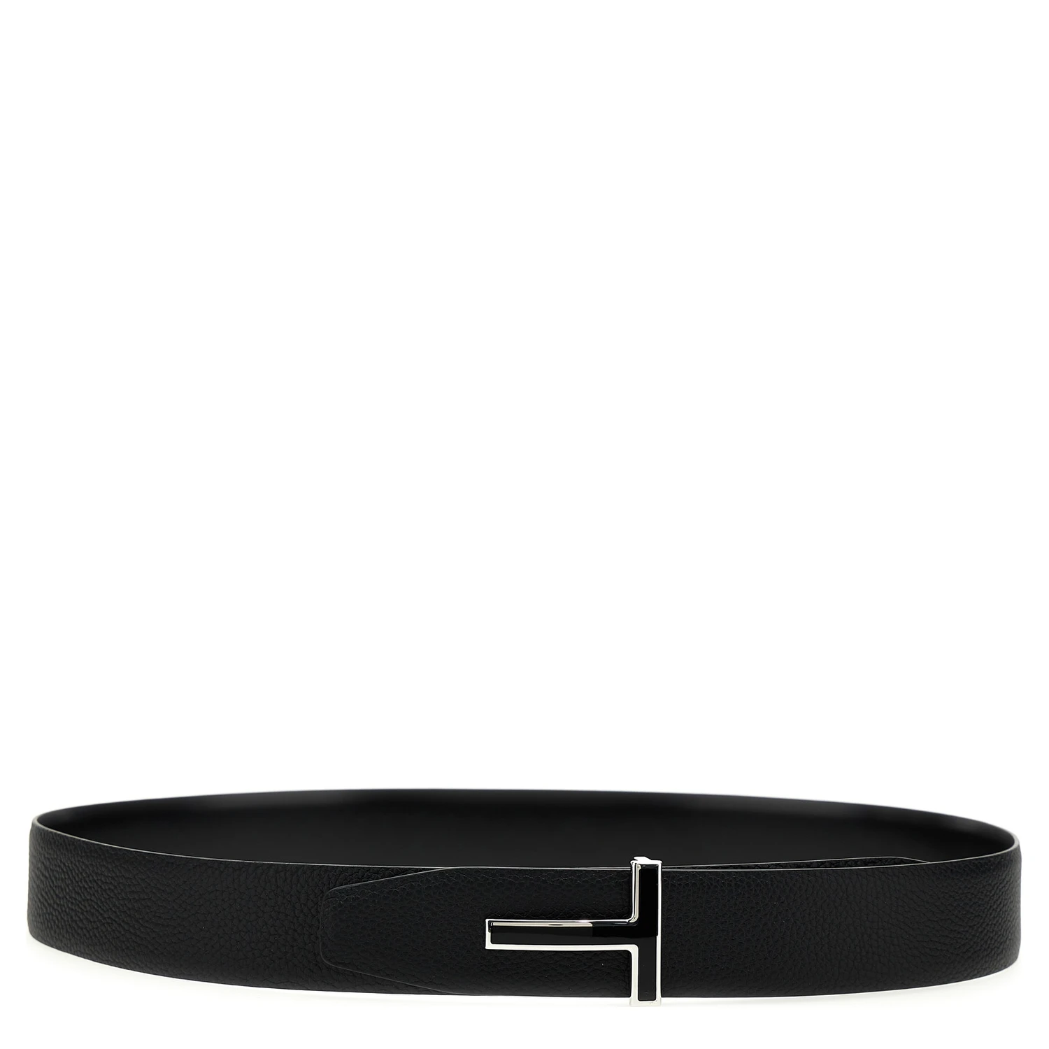 Black Calfskin Regular Belt