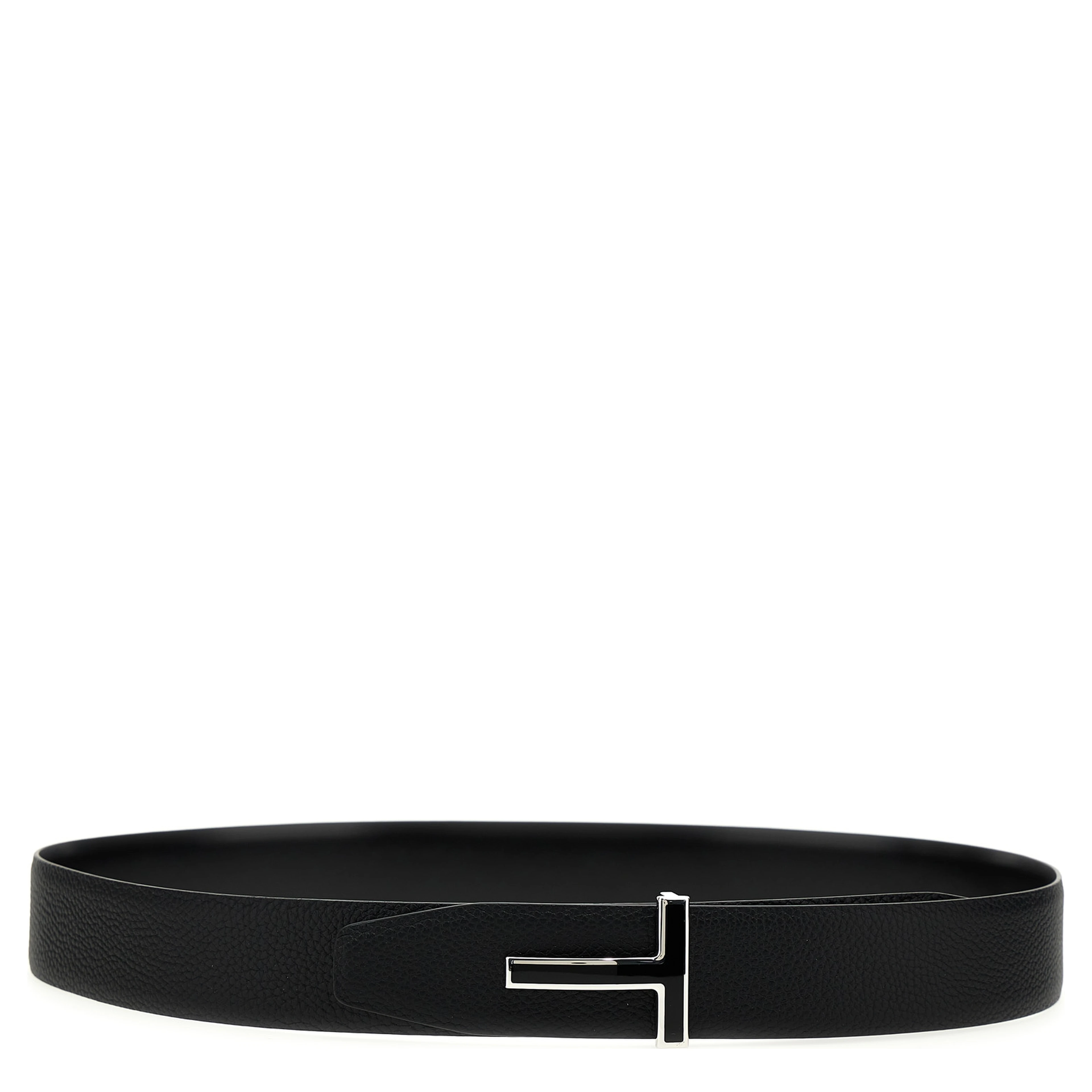Black Calfskin Regular Belt