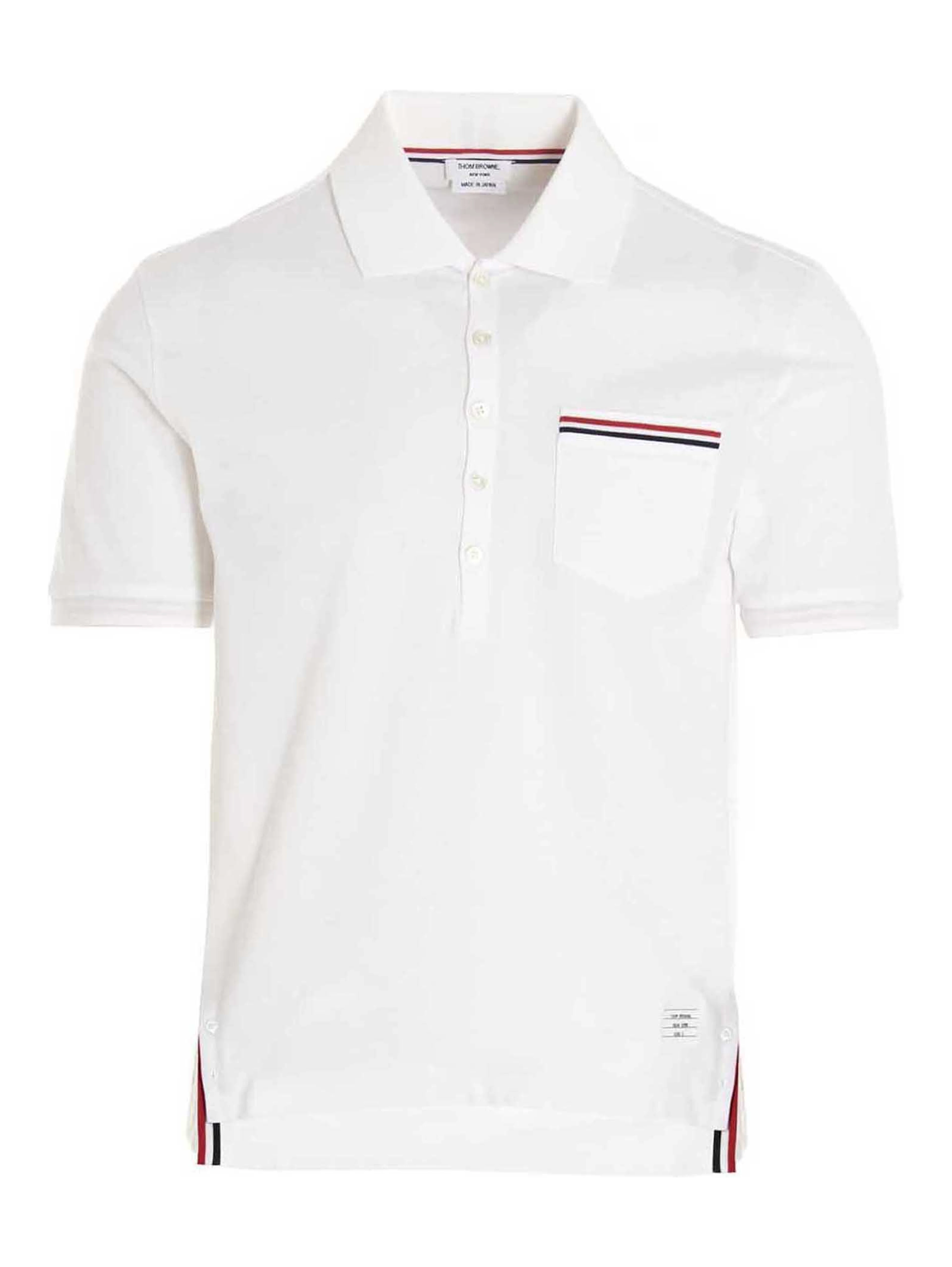 White Cotton Polo Shirt