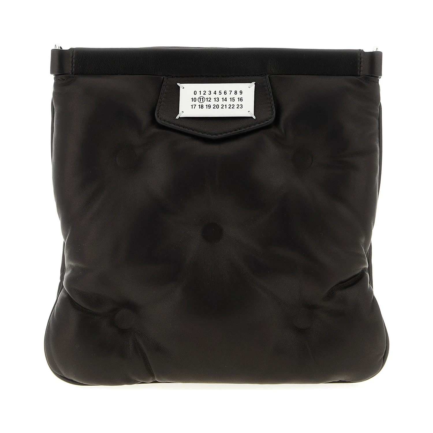 Black Lambskin Crossbody Bag