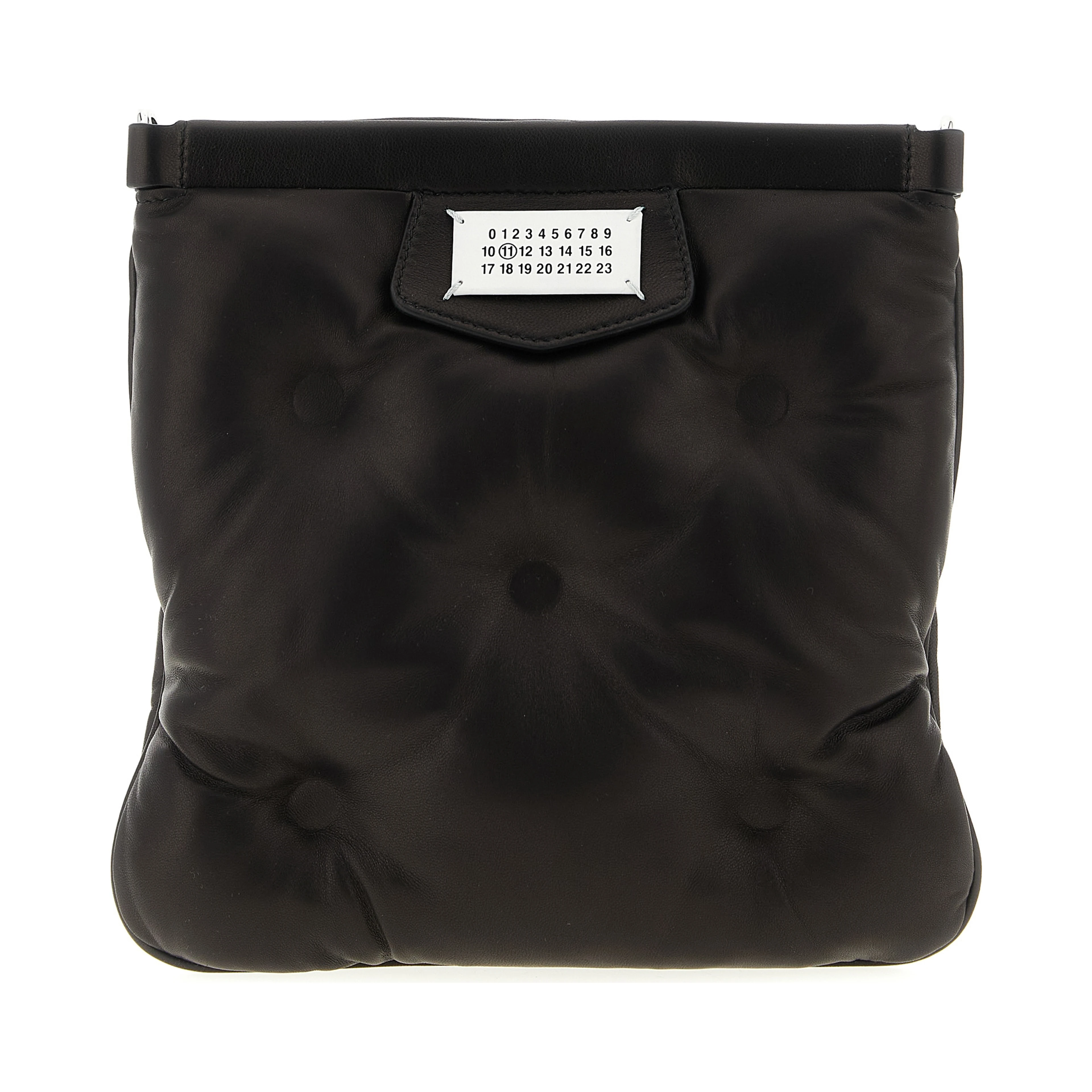 Black Lambskin Crossbody Bag