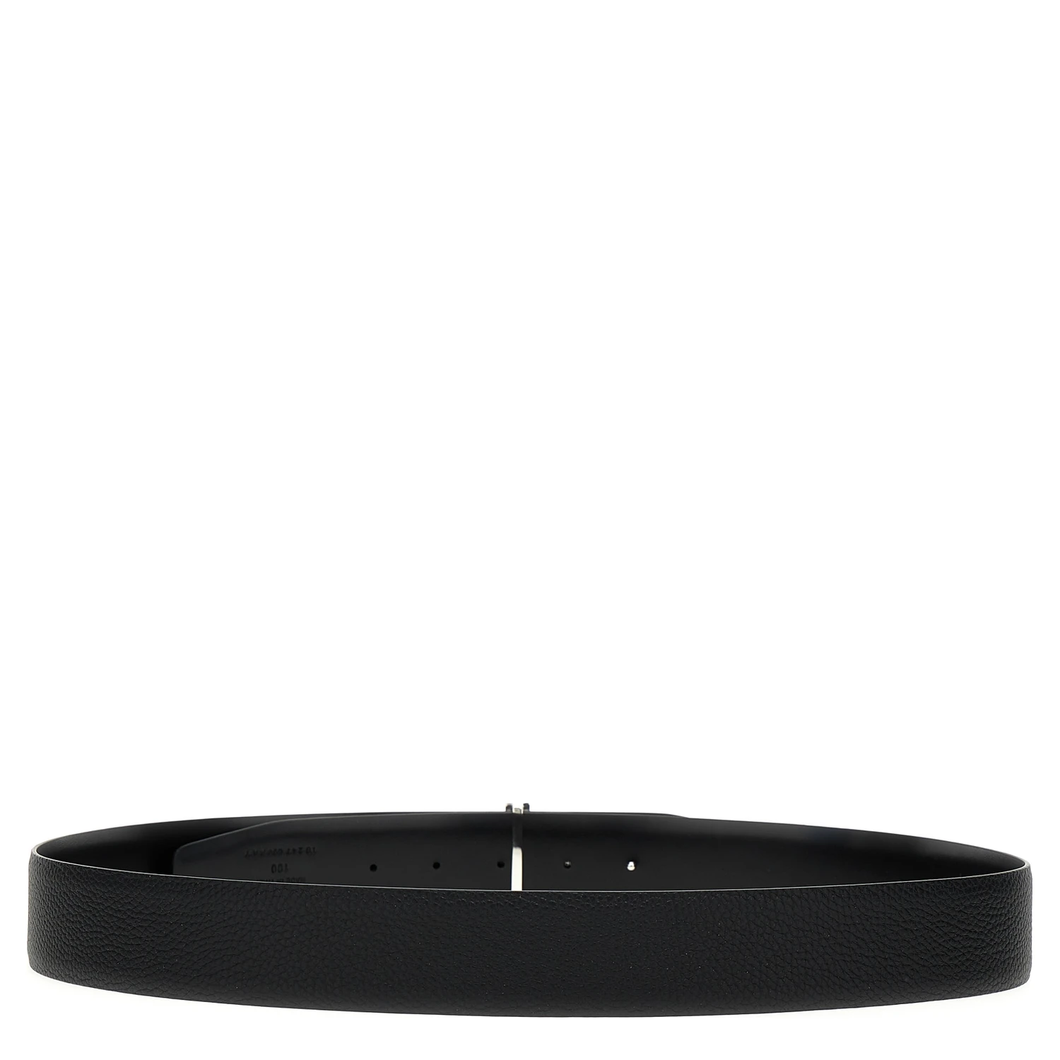 Black Calfskin Regular Belt