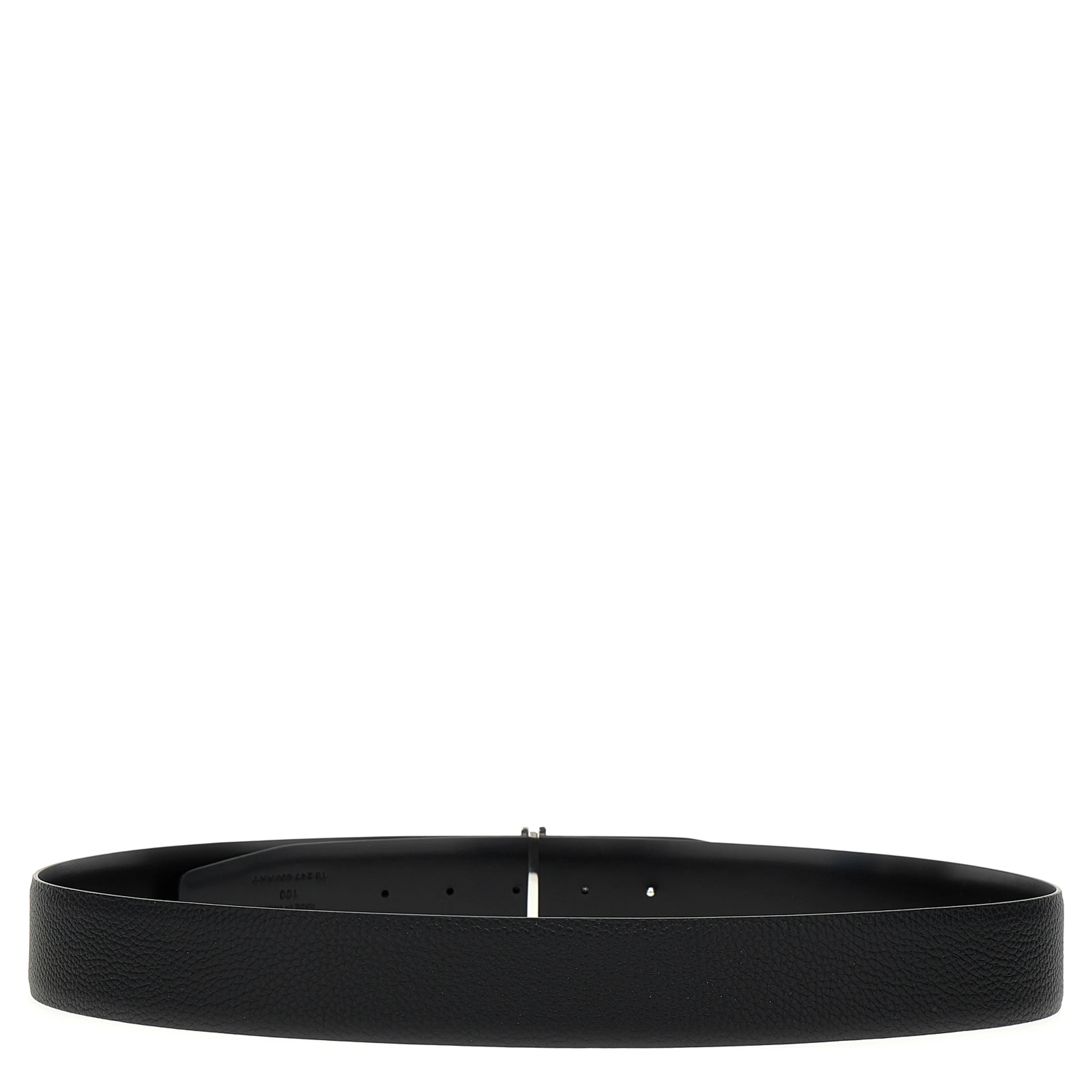 Black Calfskin Regular Belt