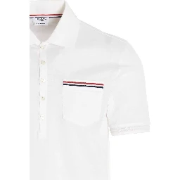 White Cotton Polo Shirt