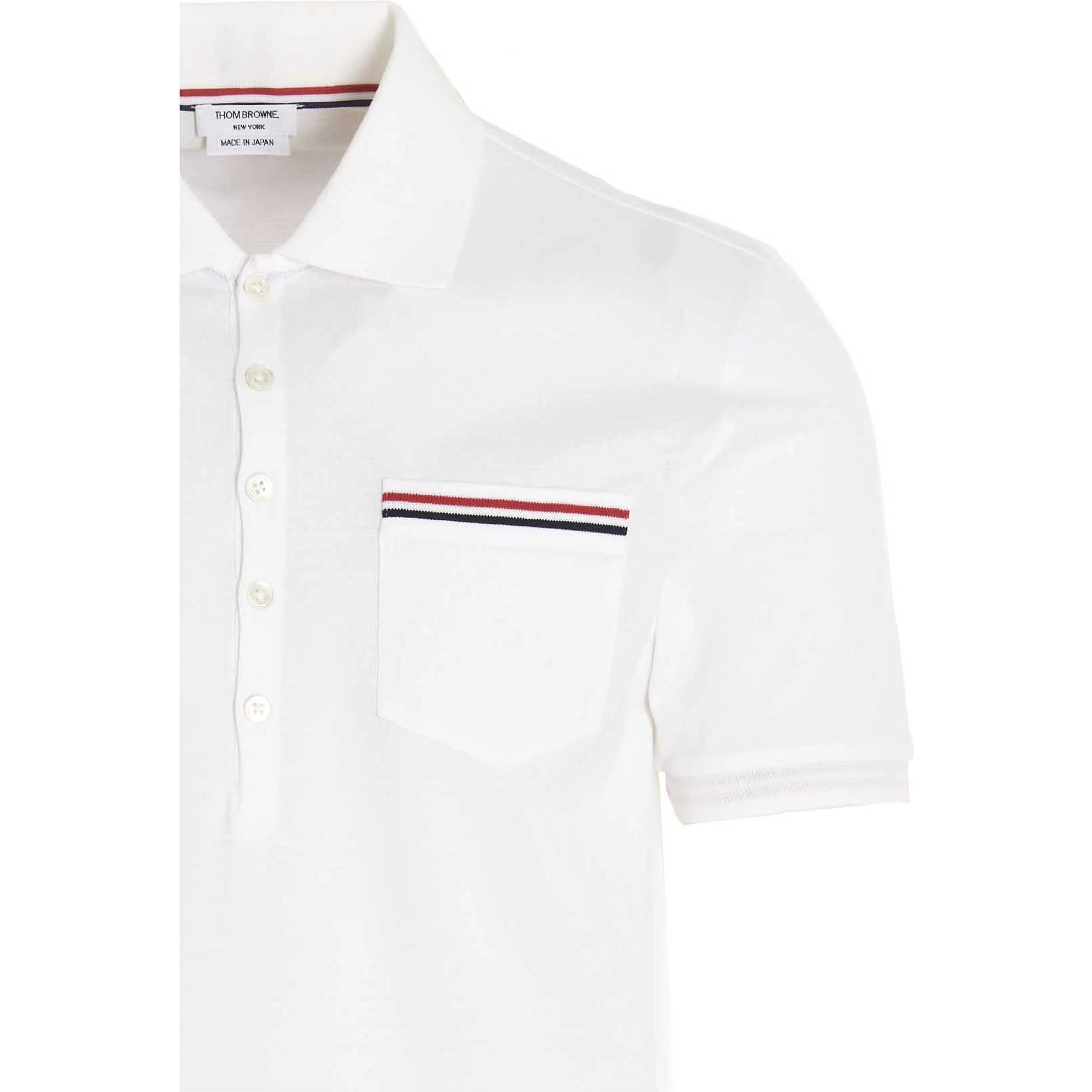 White Cotton Polo Shirt