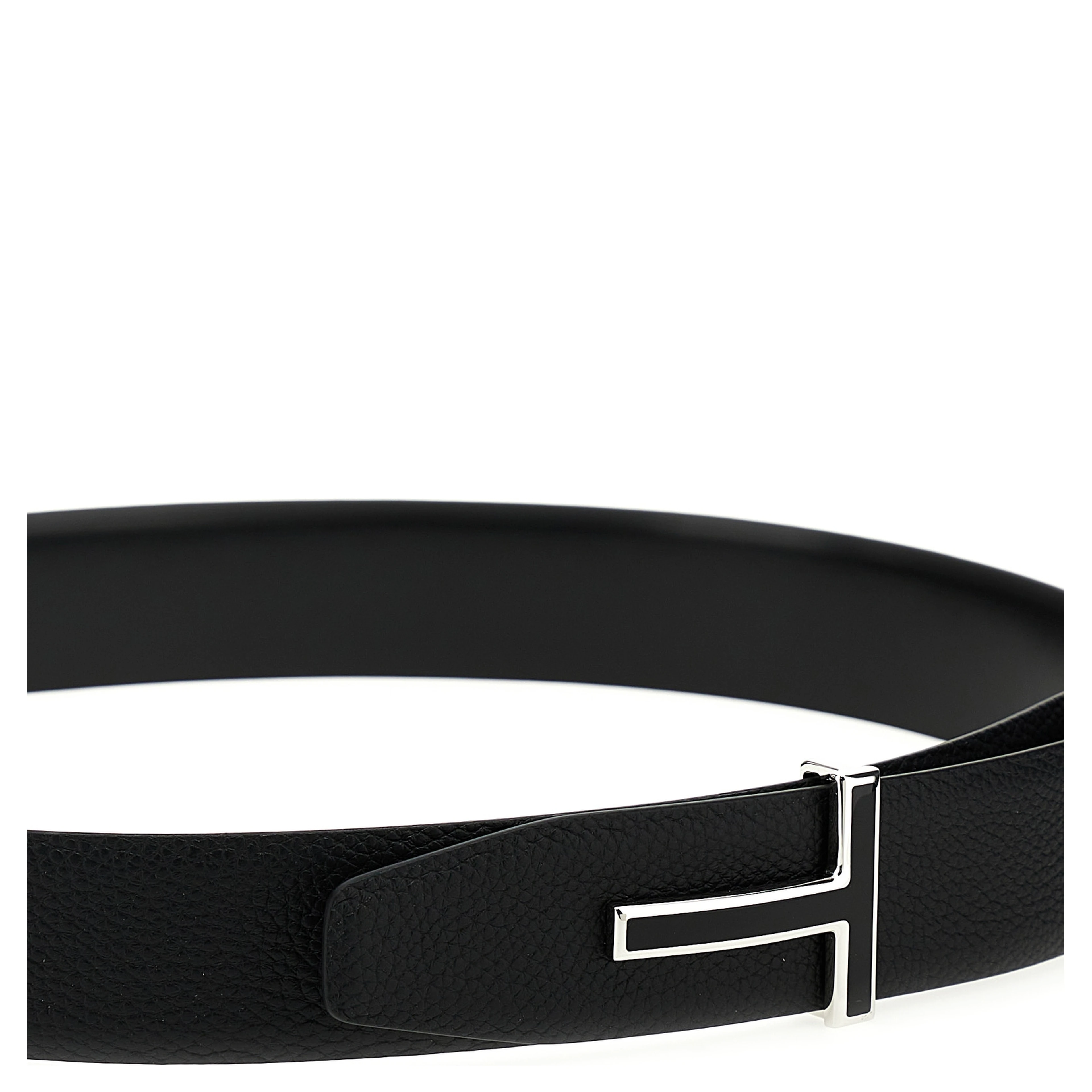 Black Calfskin Regular Belt